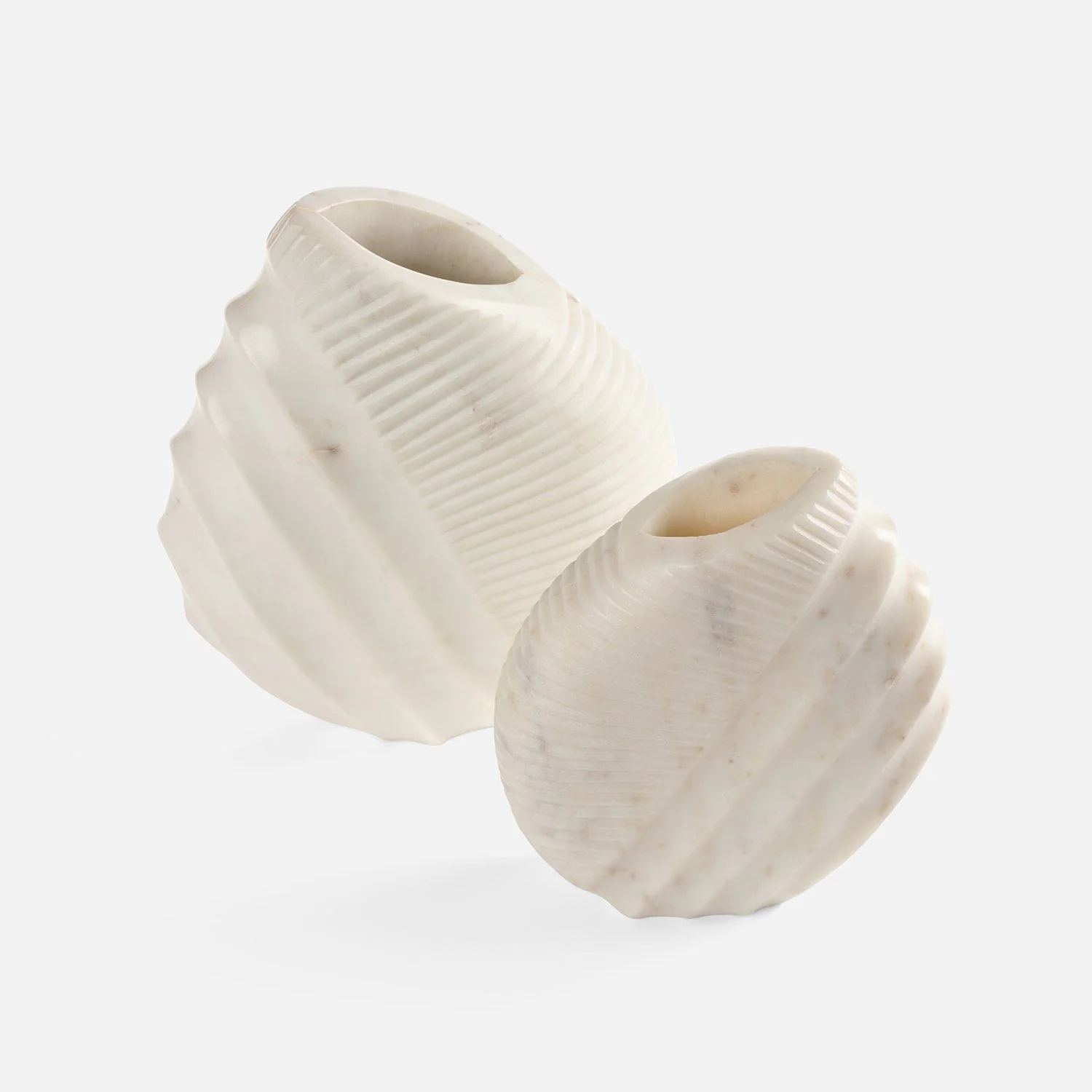 Alomar Elegant Marble Vase - Set of 2 - Image 7