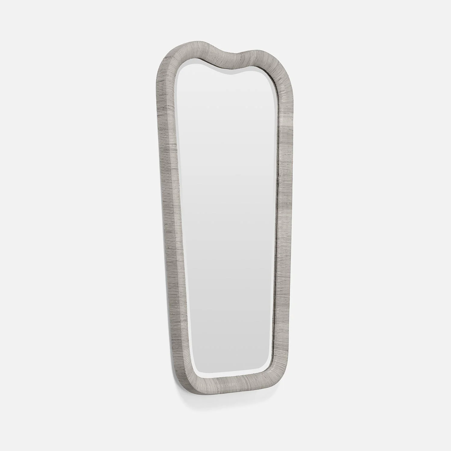Anela Handwoven Rattan Mirror - Image 2