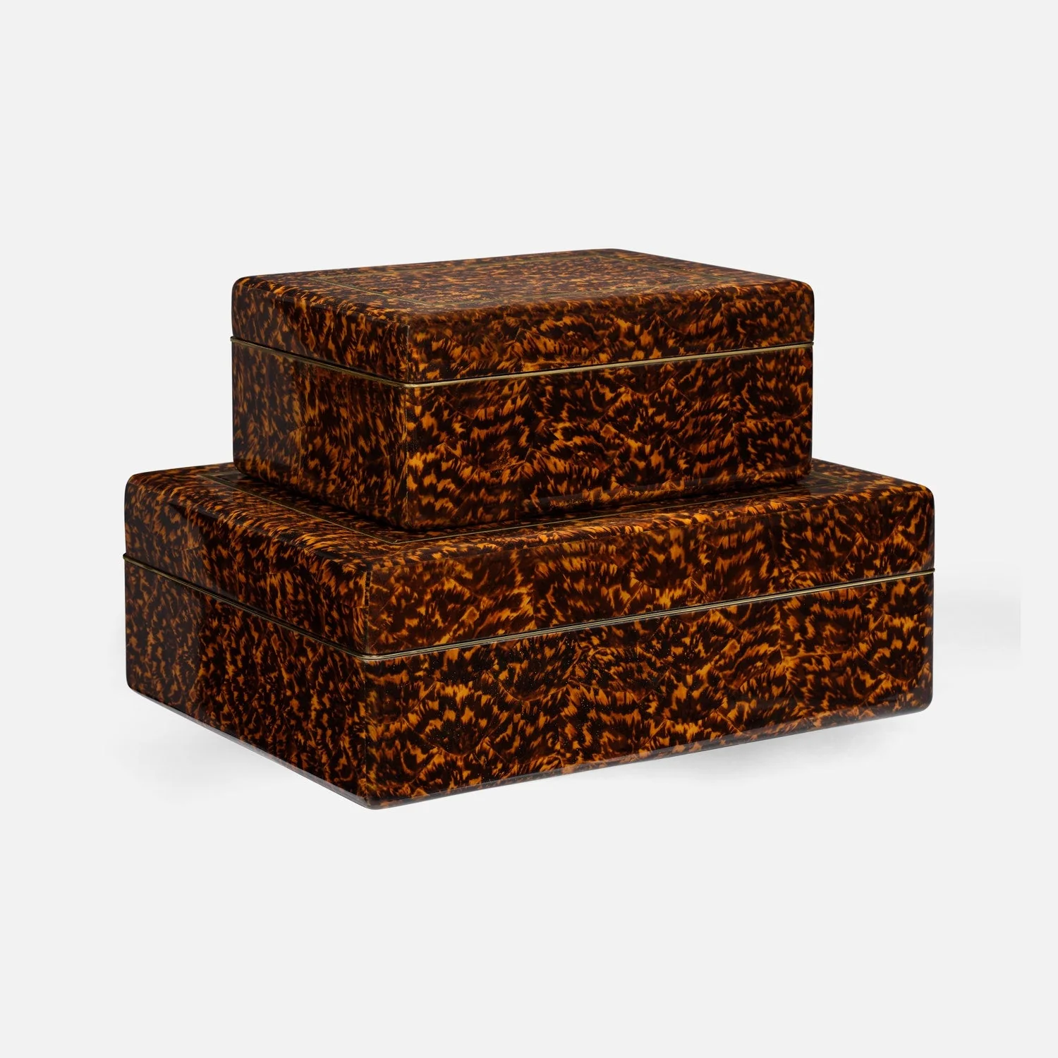 Arnold Faux Tortoise Box - Set of 2 - Image 3