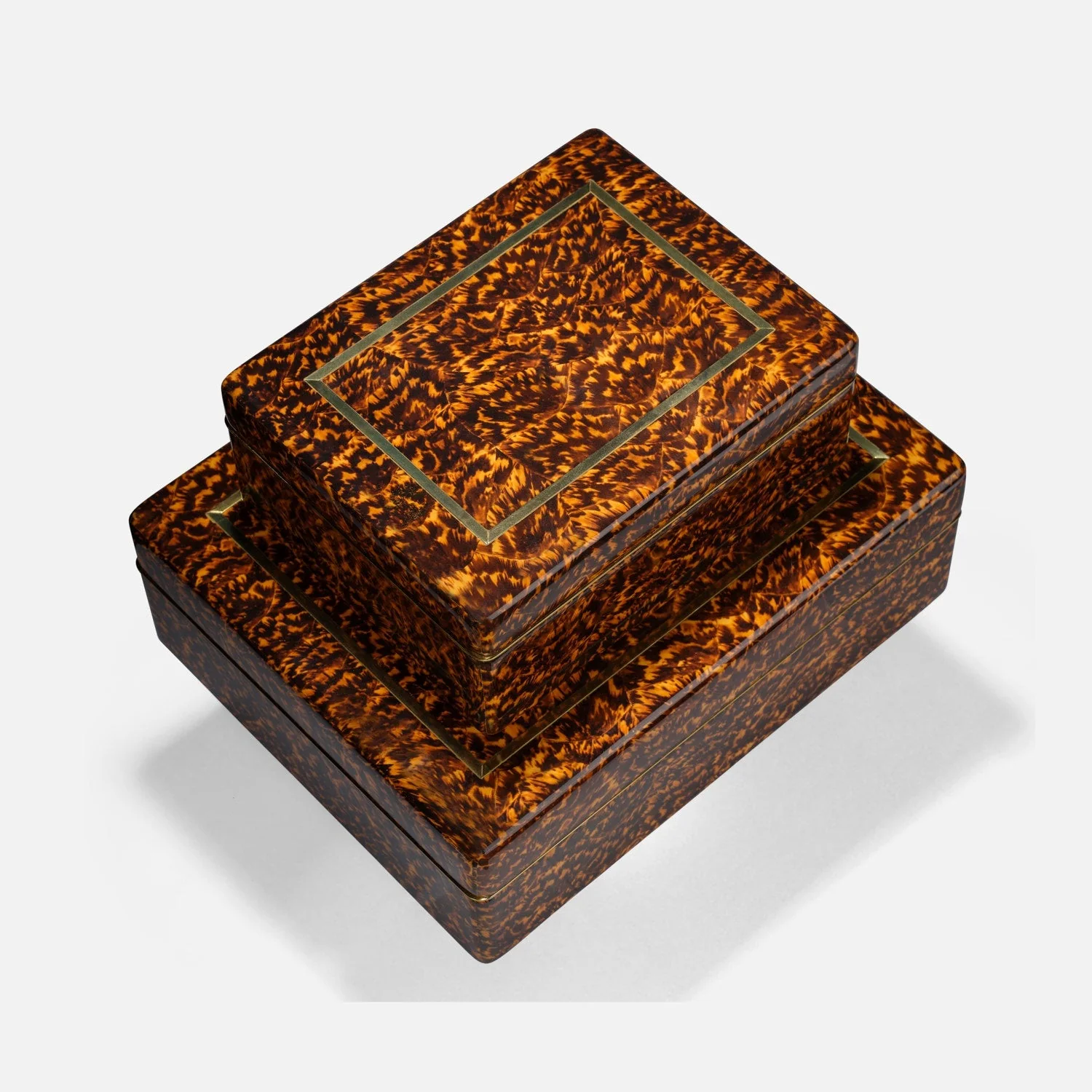 Arnold Faux Tortoise Box - Set of 2 - Image 4