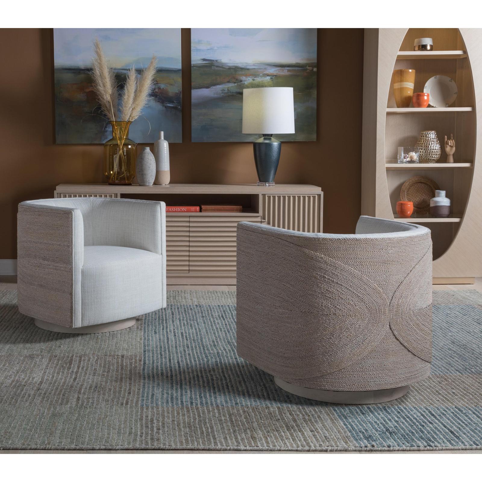 Artistica Home Artistica Home Upholstery Ingrid Woven Swivel Chair - Image 2