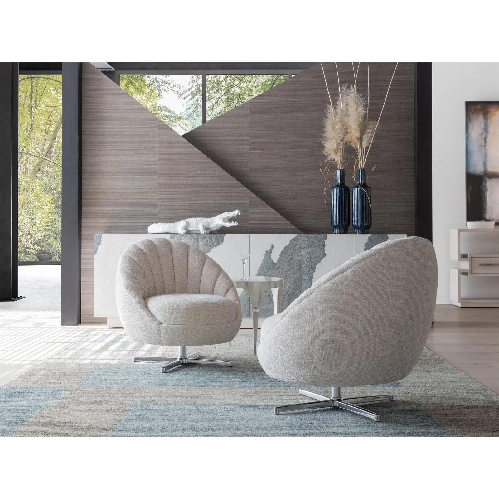 Artistica Home Artistica Upholstery Lucille Swivel Chair - Image 2