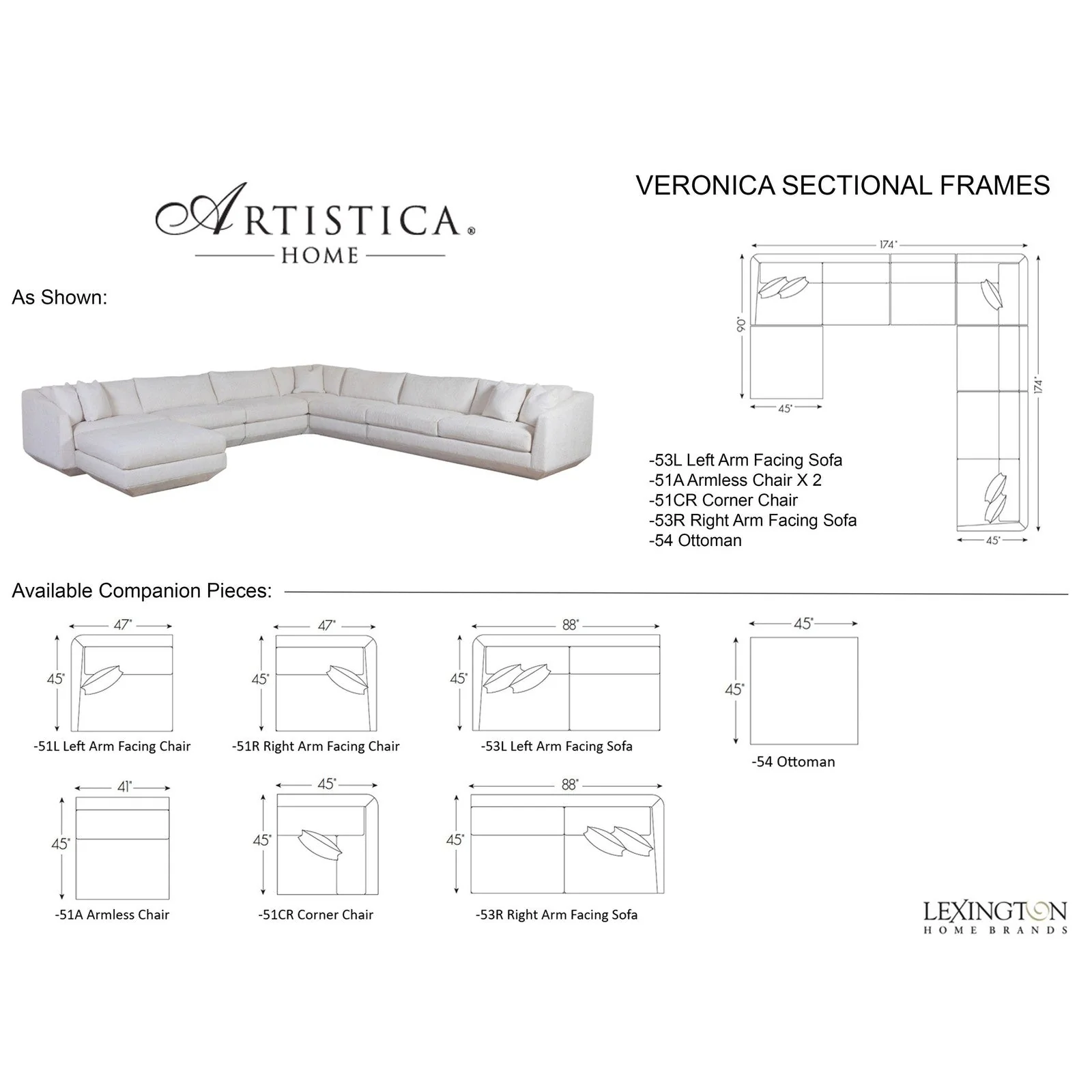 Artistica Home Artistica Upholstery Veronica Sectional - Image 2