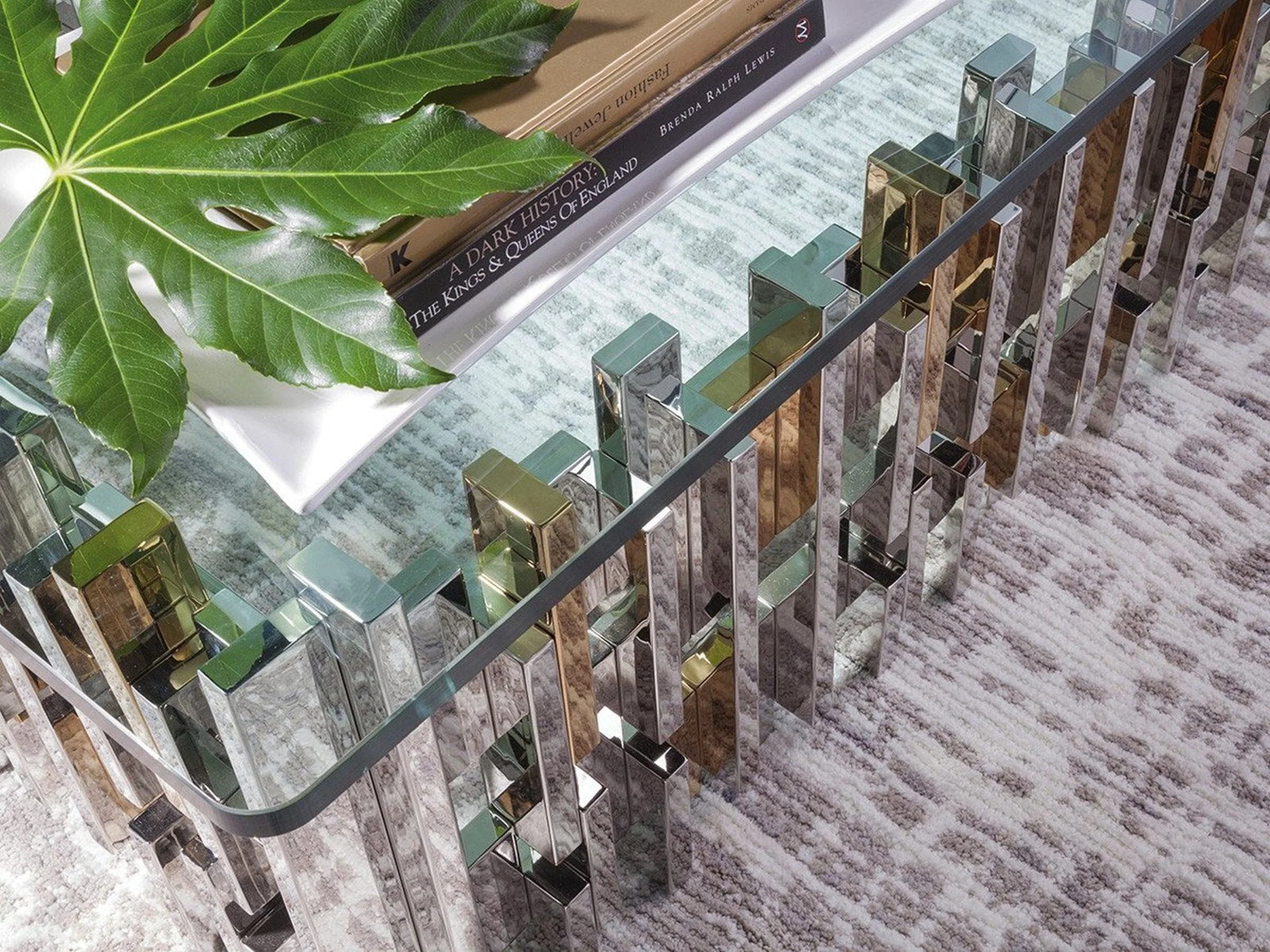 Artistica Home Cityscape Rectangular Cocktail Table - Image 3