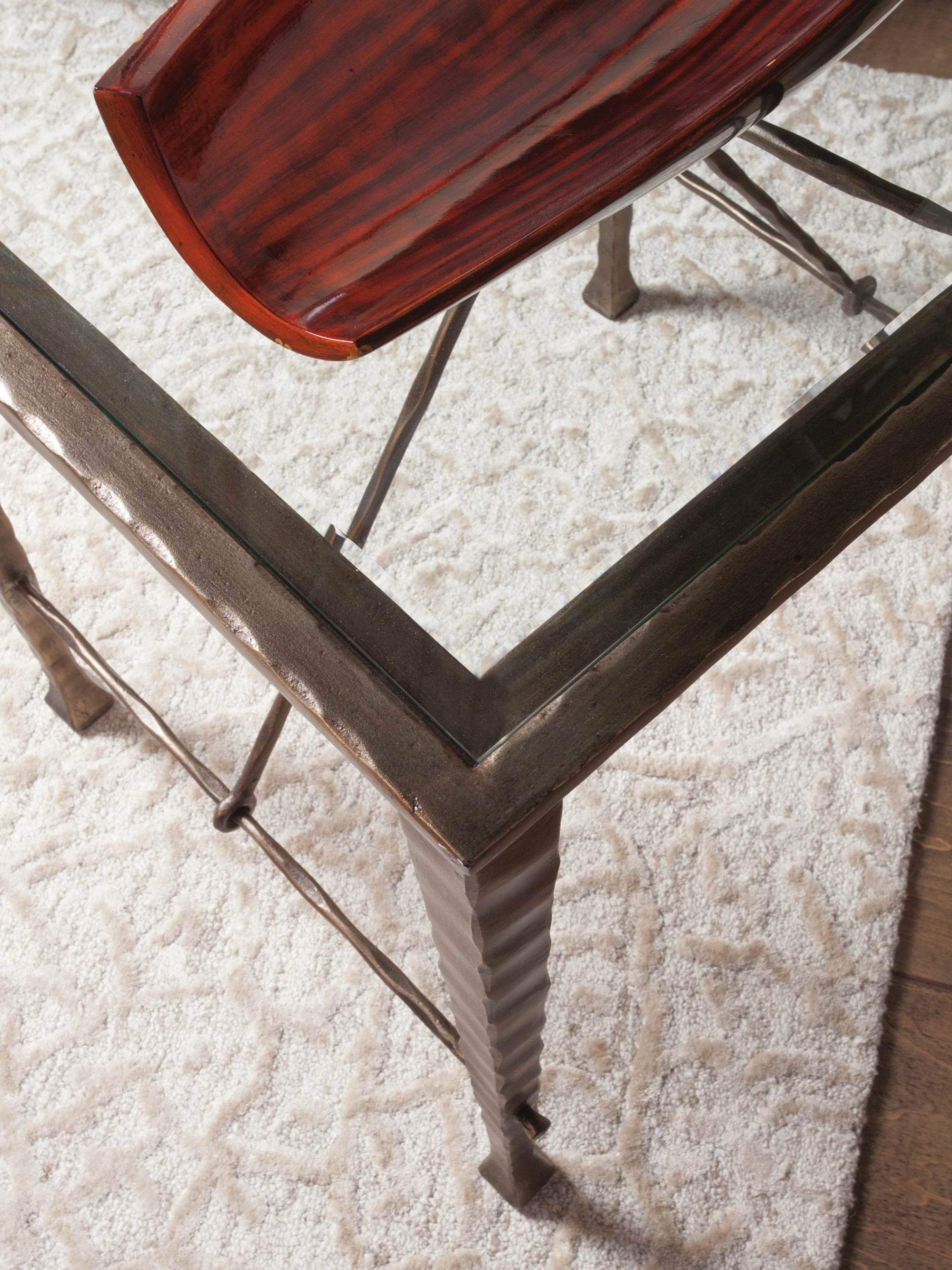Artistica Home Cortona Console With Glass Top - Image 2