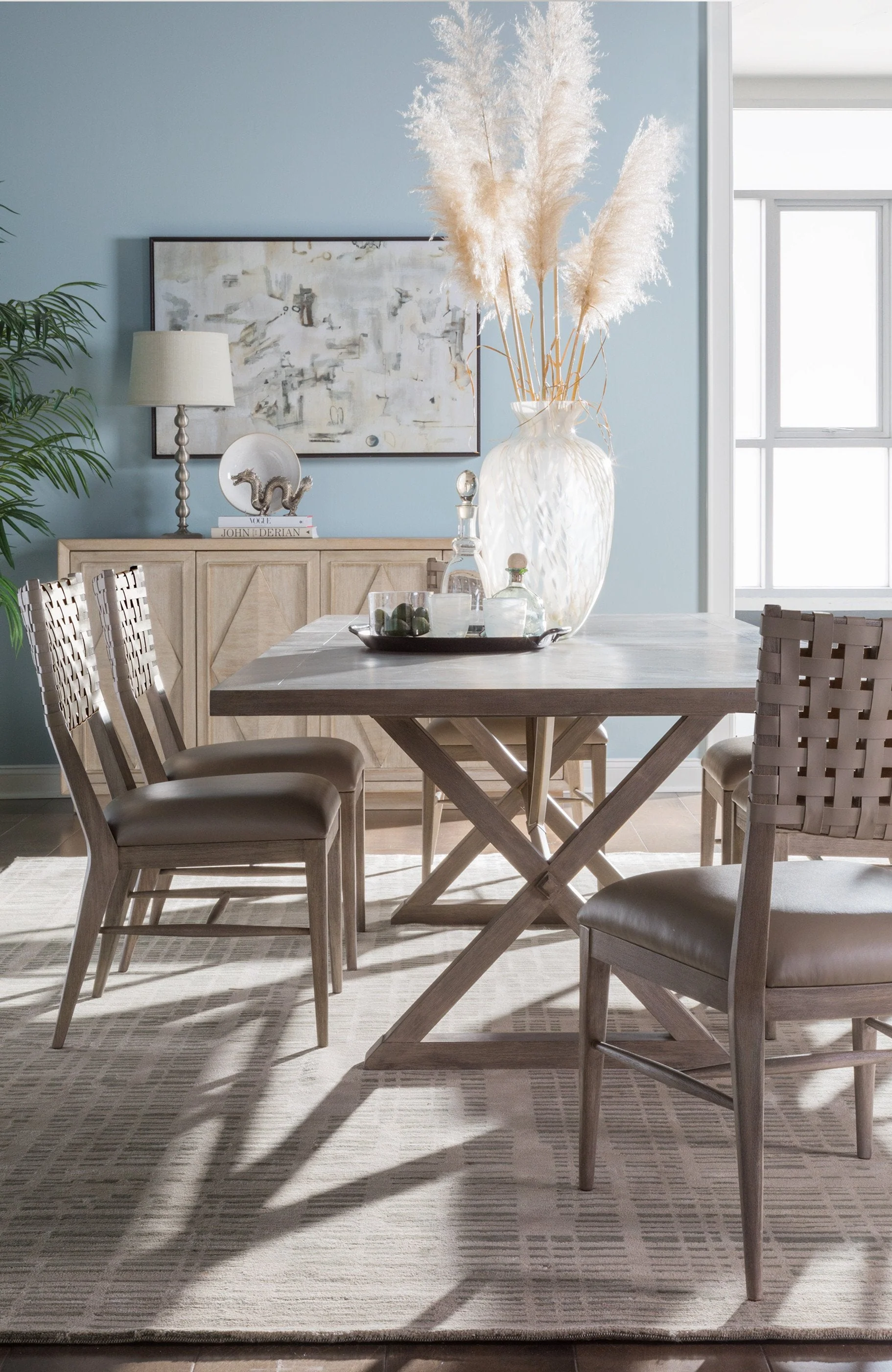 Artistica Home Milo Leather Side Chair - Image 2