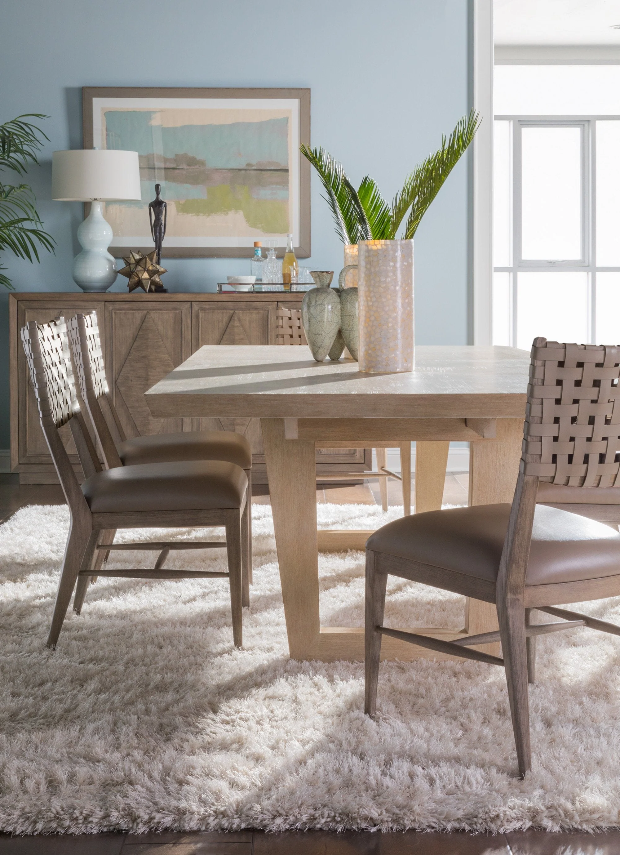 Artistica Home Milo Leather Side Chair - Image 3