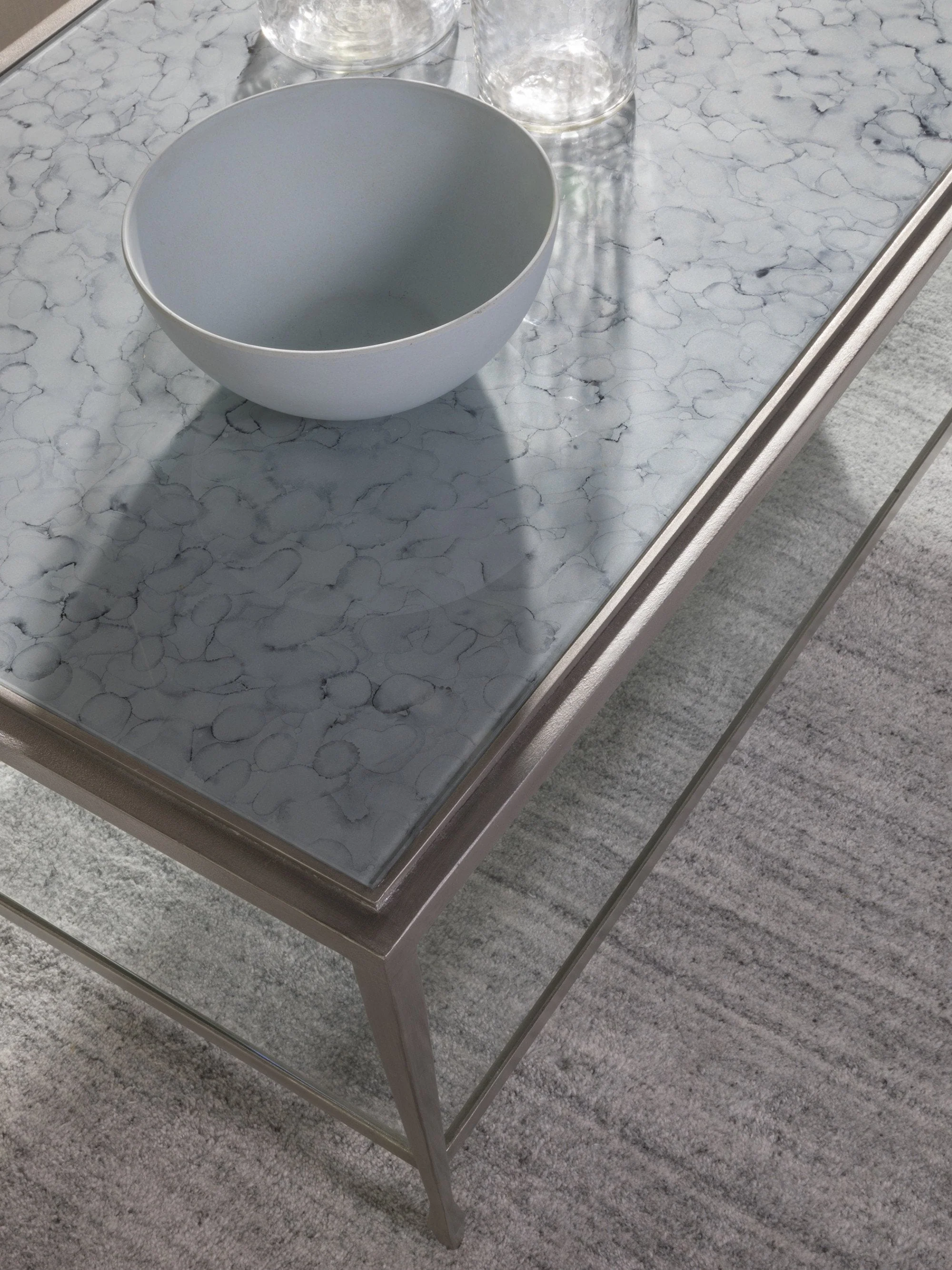 Artistica Home Sashay Silver Rectangular Cocktail Table - Image 3