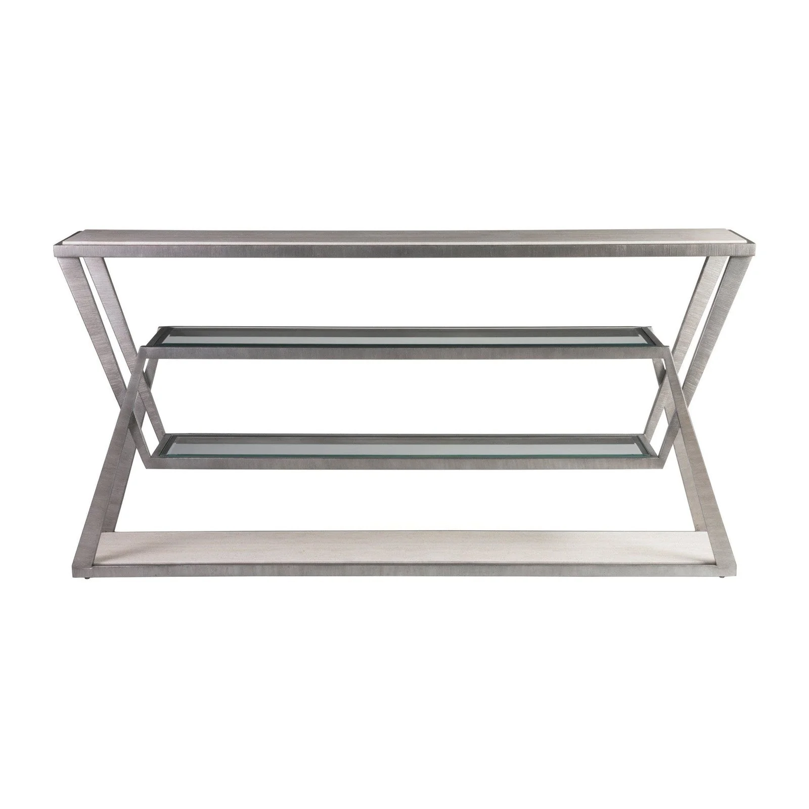 Artistica Home Signature Designs Adamo Silver Gray Console - Image 4