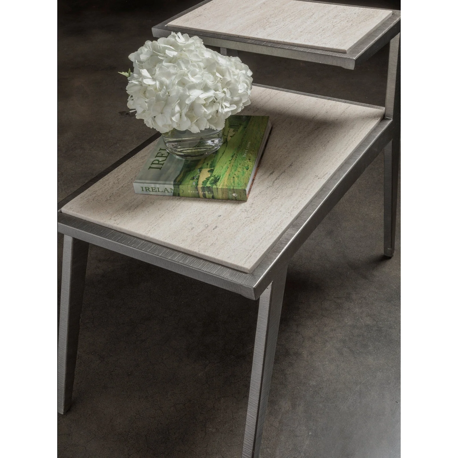Artistica Home Signature Designs Adamo Silver Gray Side Table - Image 4