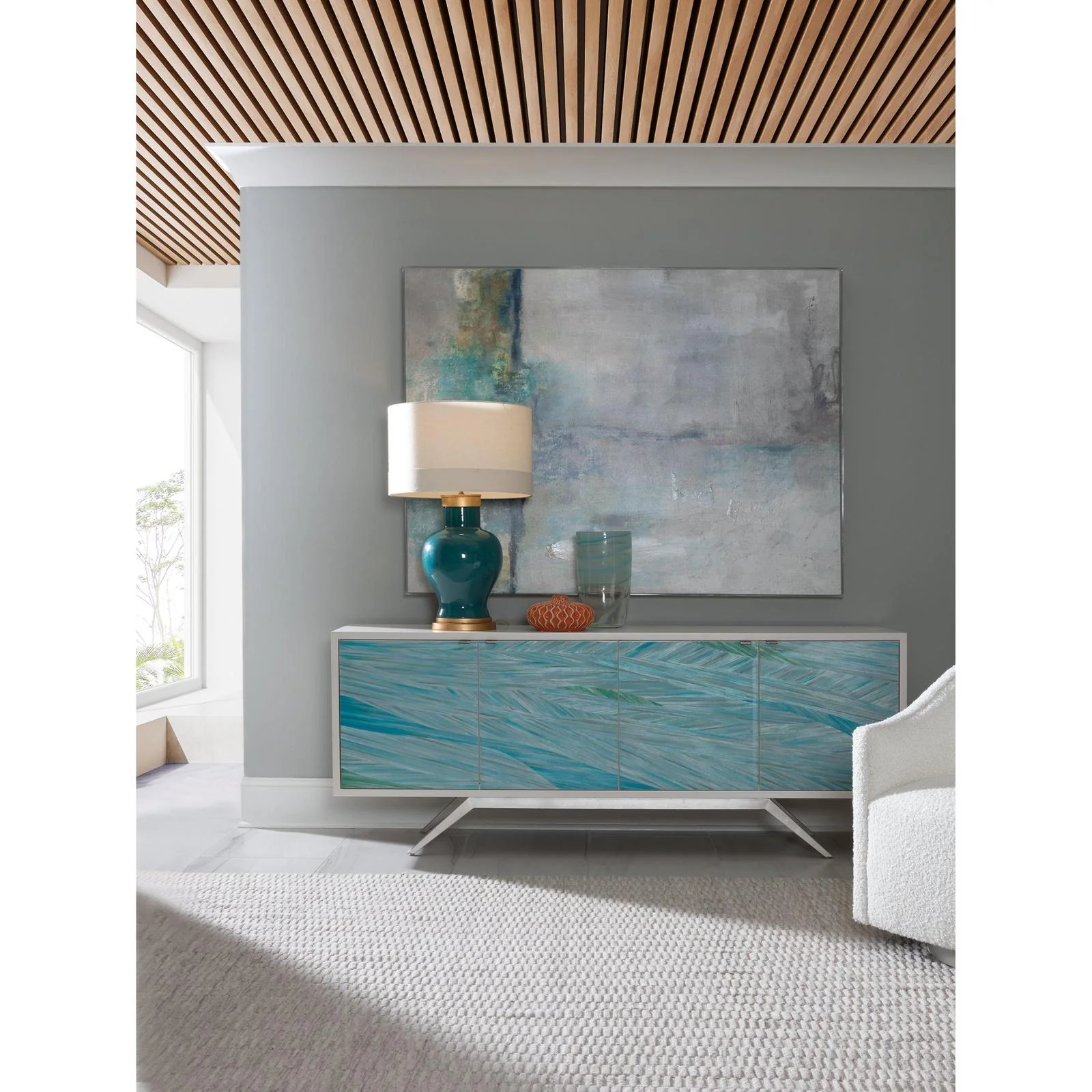 Artistica Home Signature Designs Blue Wave Media Console - Image 2