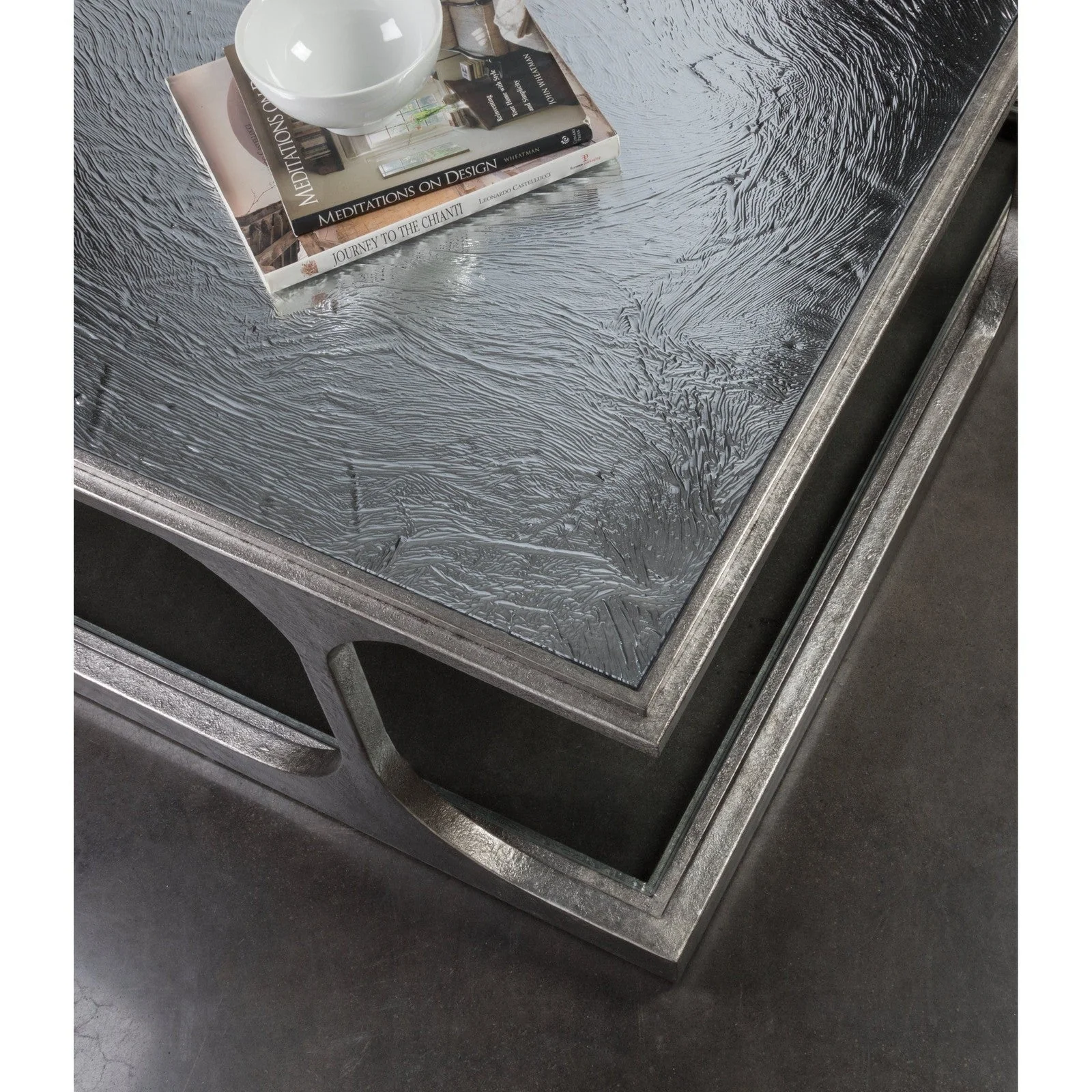 Artistica Home Signature Designs Bond Street Silver Square Cocktail Table - Image 4