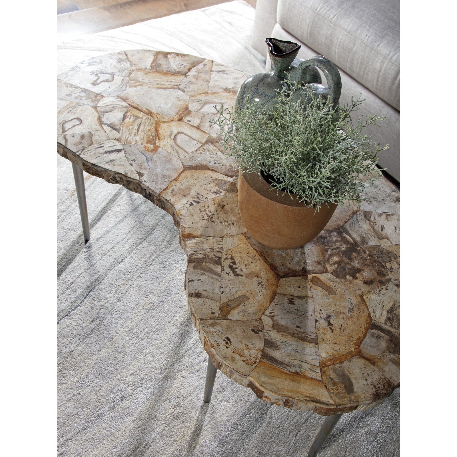 Artistica Home Signature Designs Caldera Kidney Cocktail Table - Image 3