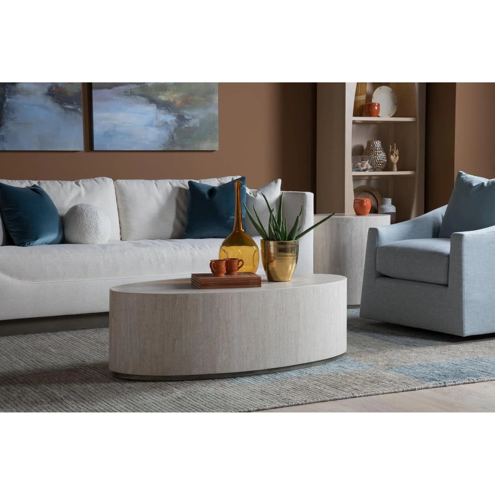 Artistica Home Signature Designs Cassio Oval Cocktail Table - Image 2