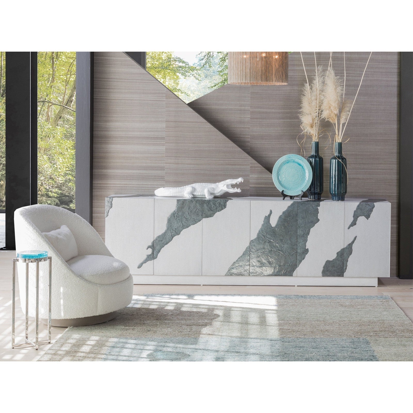 Artistica Home Signature Designs Contango White Long Media Console - Image 2