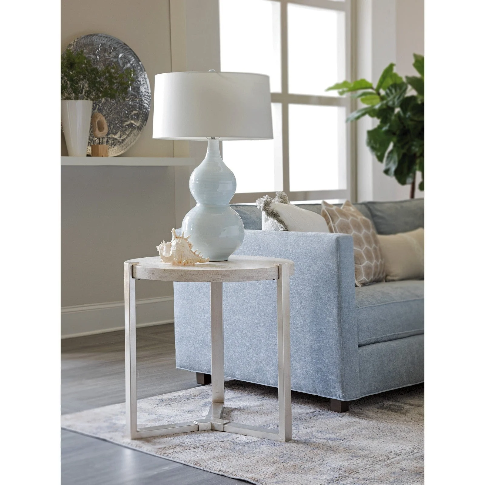 Artistica Home Signature Designs Denizen Round Lamp Table - Image 2