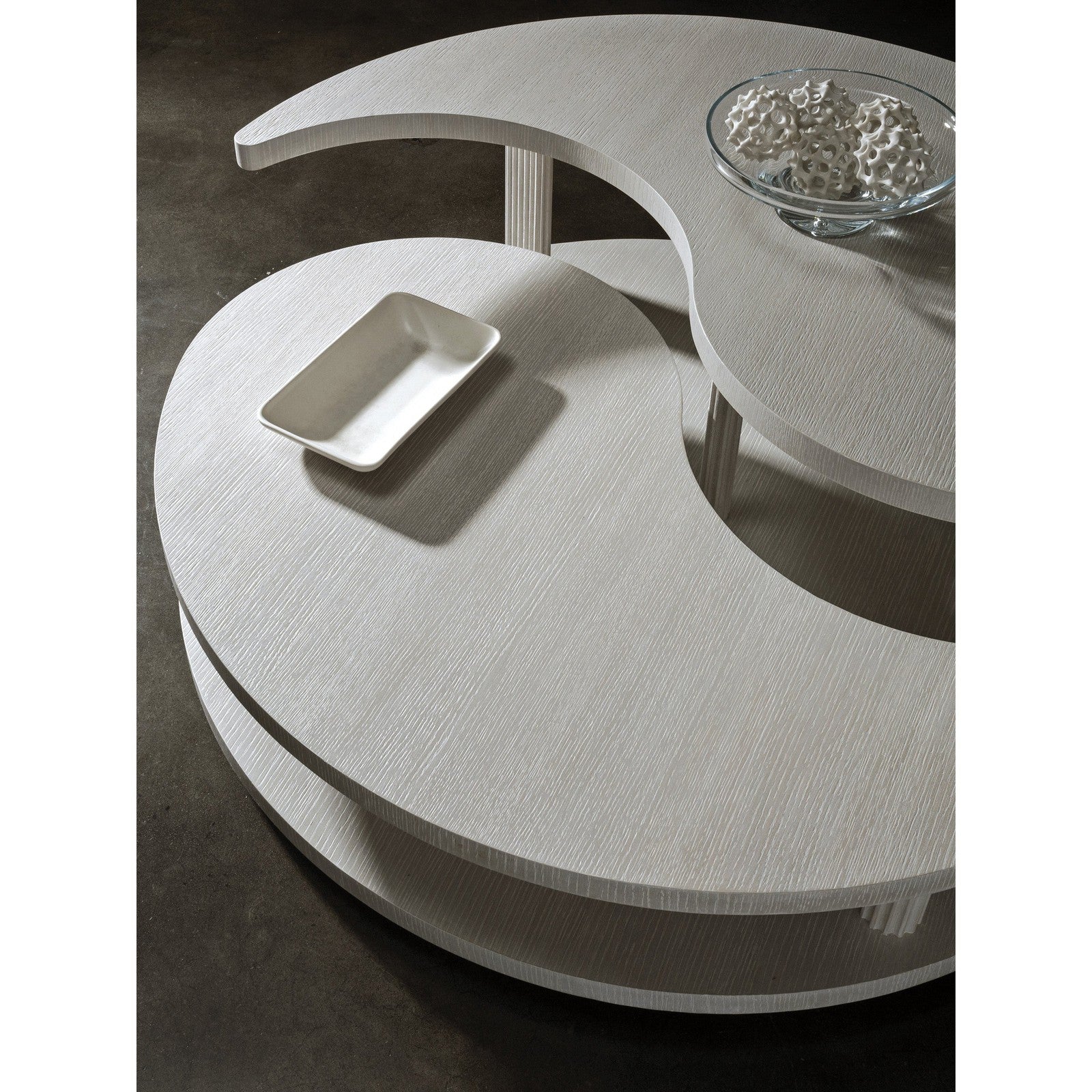 Artistica Home Signature Designs Misty Gray Yin Yang Cocktail Table - Image 4