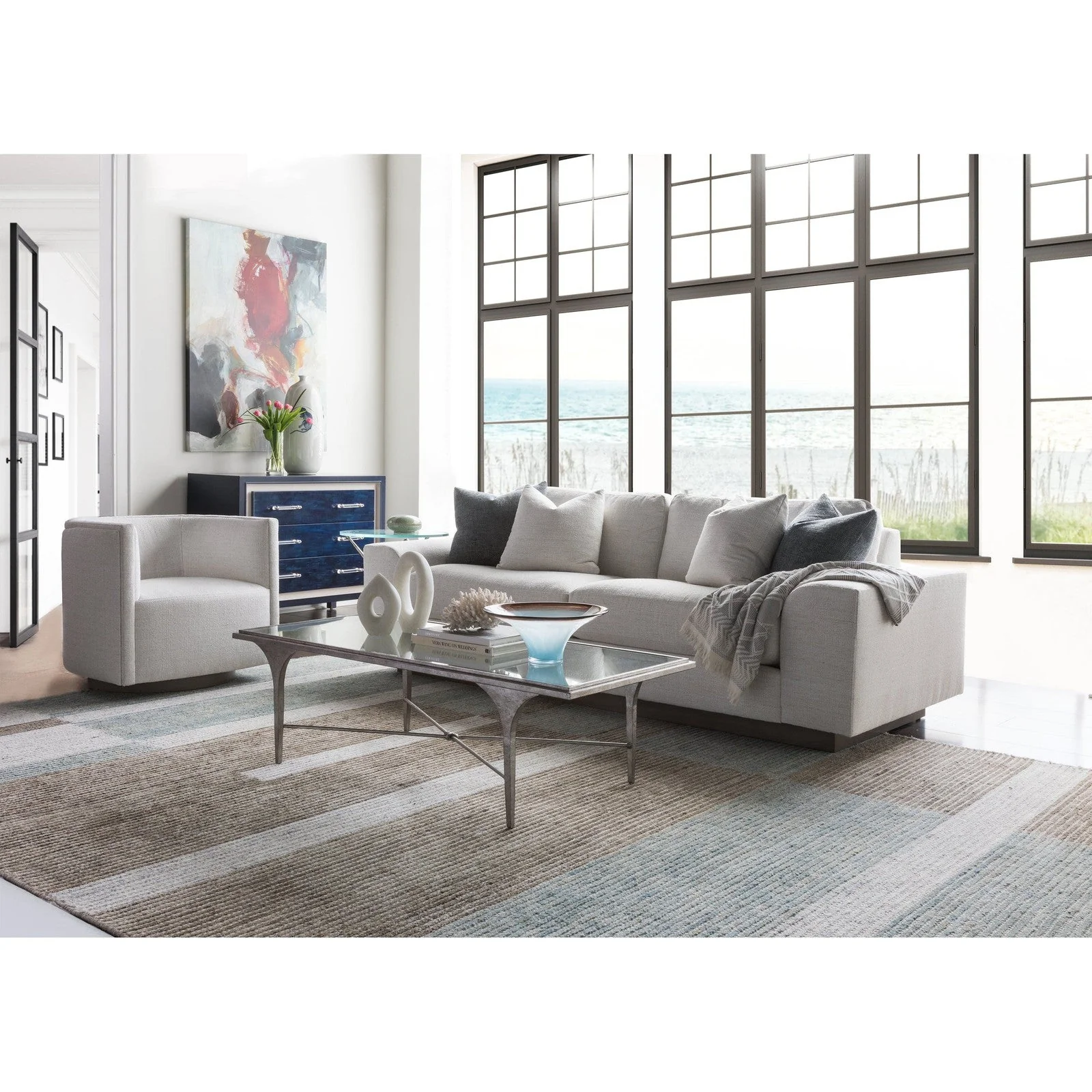 Artistica Home Signature Designs Porto Silver Rectangular Cocktail Table - Image 2