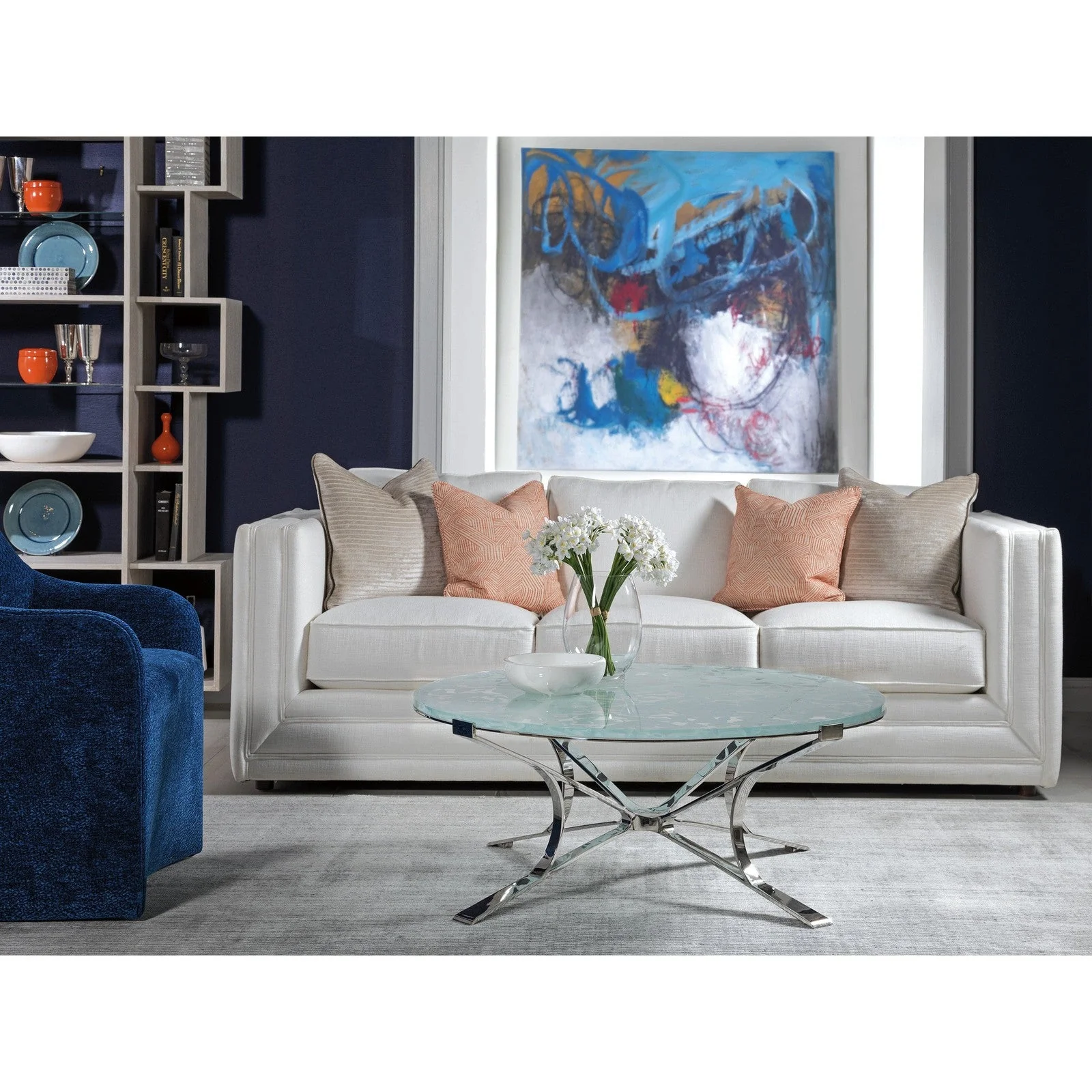 Artistica Home Signature Designs Snowscape Round Cocktail Table Clearance - Image 2