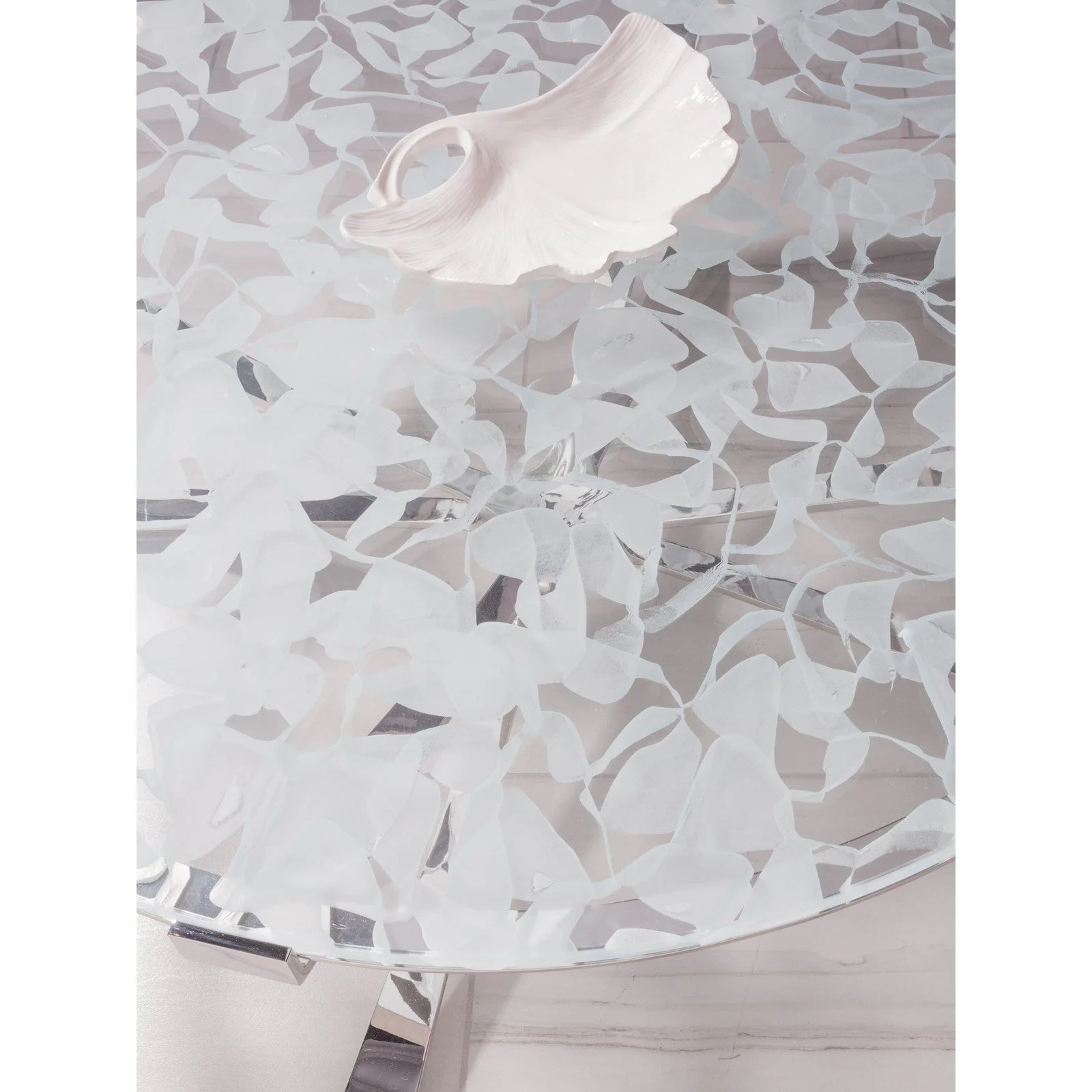 Artistica Home Signature Designs Snowscape Round Cocktail Table Clearance - Image 3
