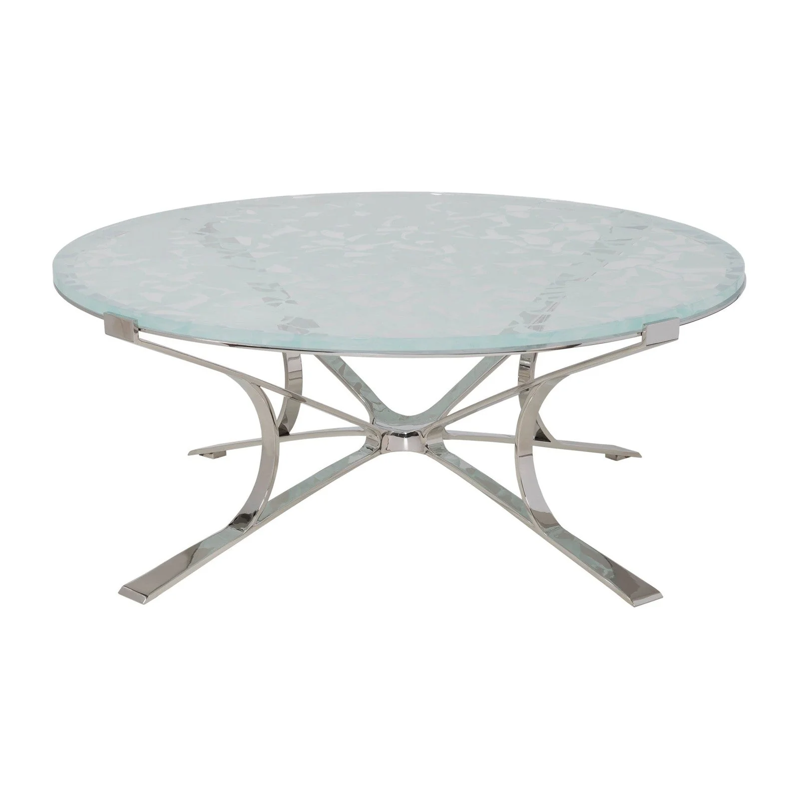 Artistica Home Signature Designs Snowscape Round Cocktail Table Clearance - Image 4