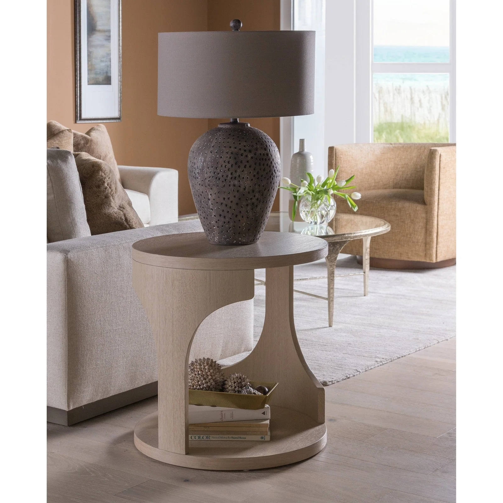 Artistica Home Signature Designs St Ives Round End Table - Image 2