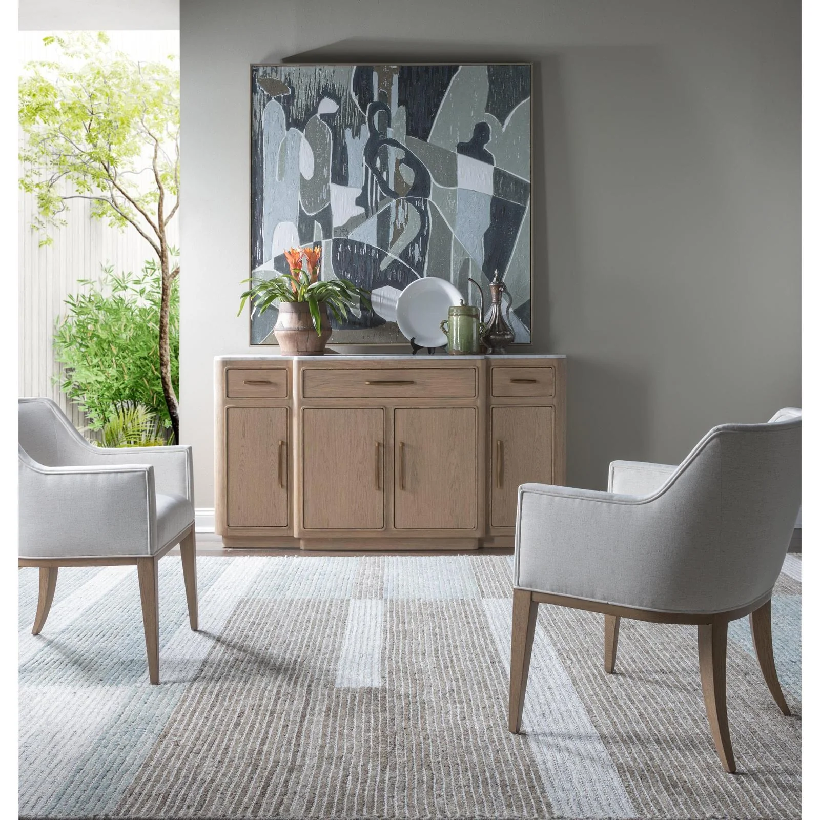 Artistica Home Simpatico Buffet With Marble Top - Image 2
