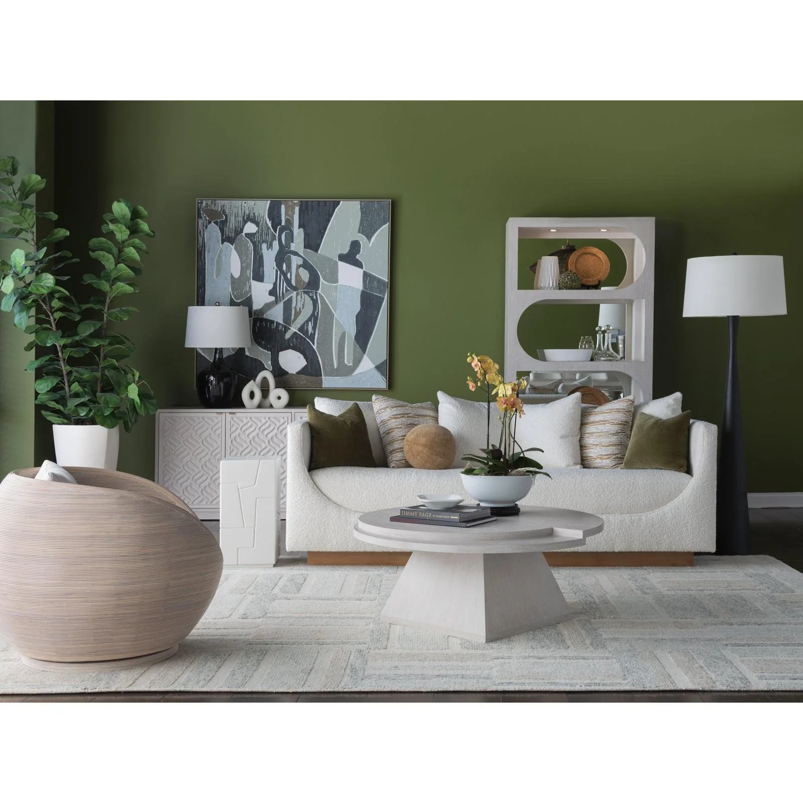 Artistica Home Solimar Rattan Swivel Chair - Image 3