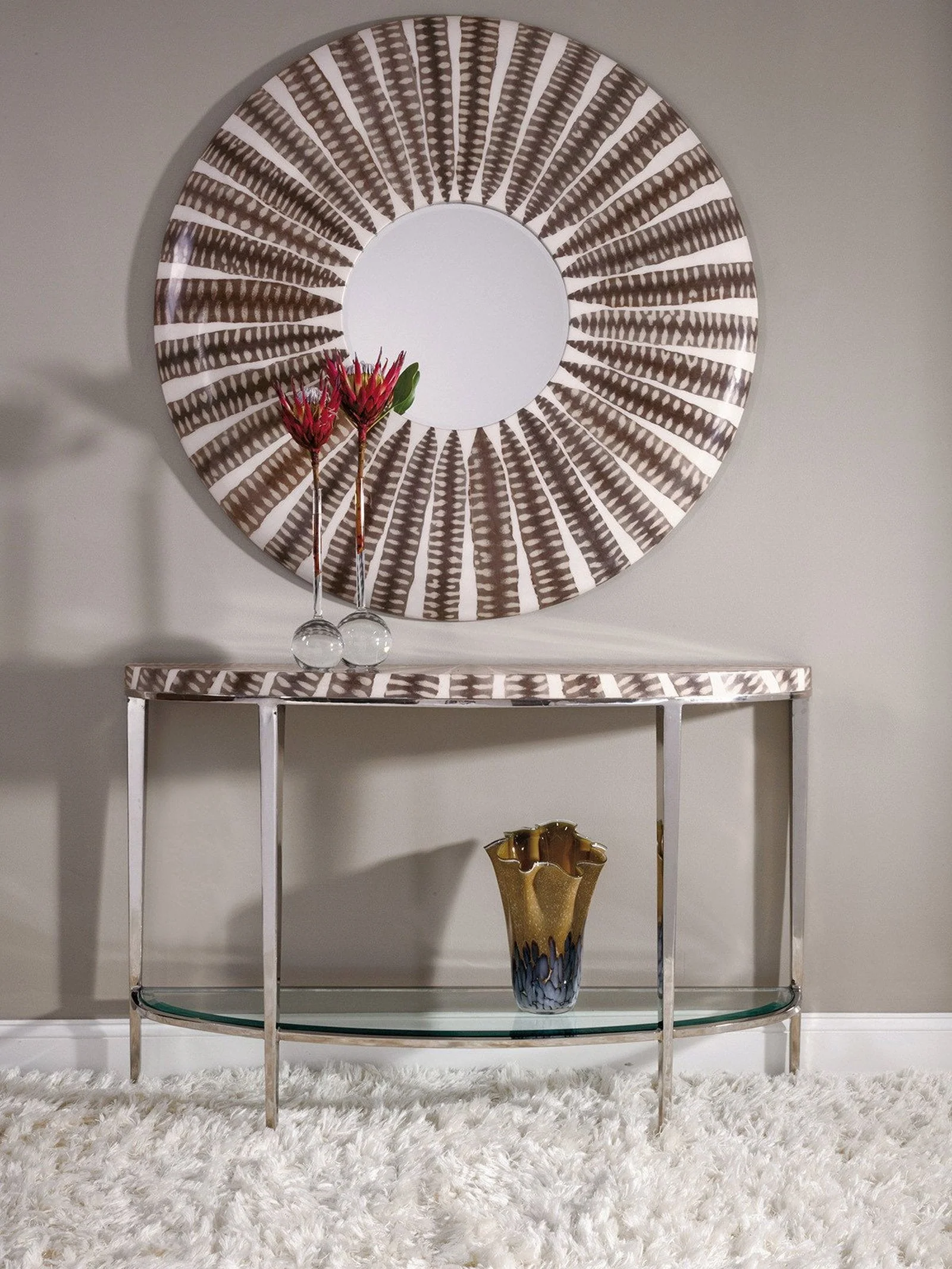 Artistica Home Sulu Sea Snake Round Mirror Clearance - Image 2