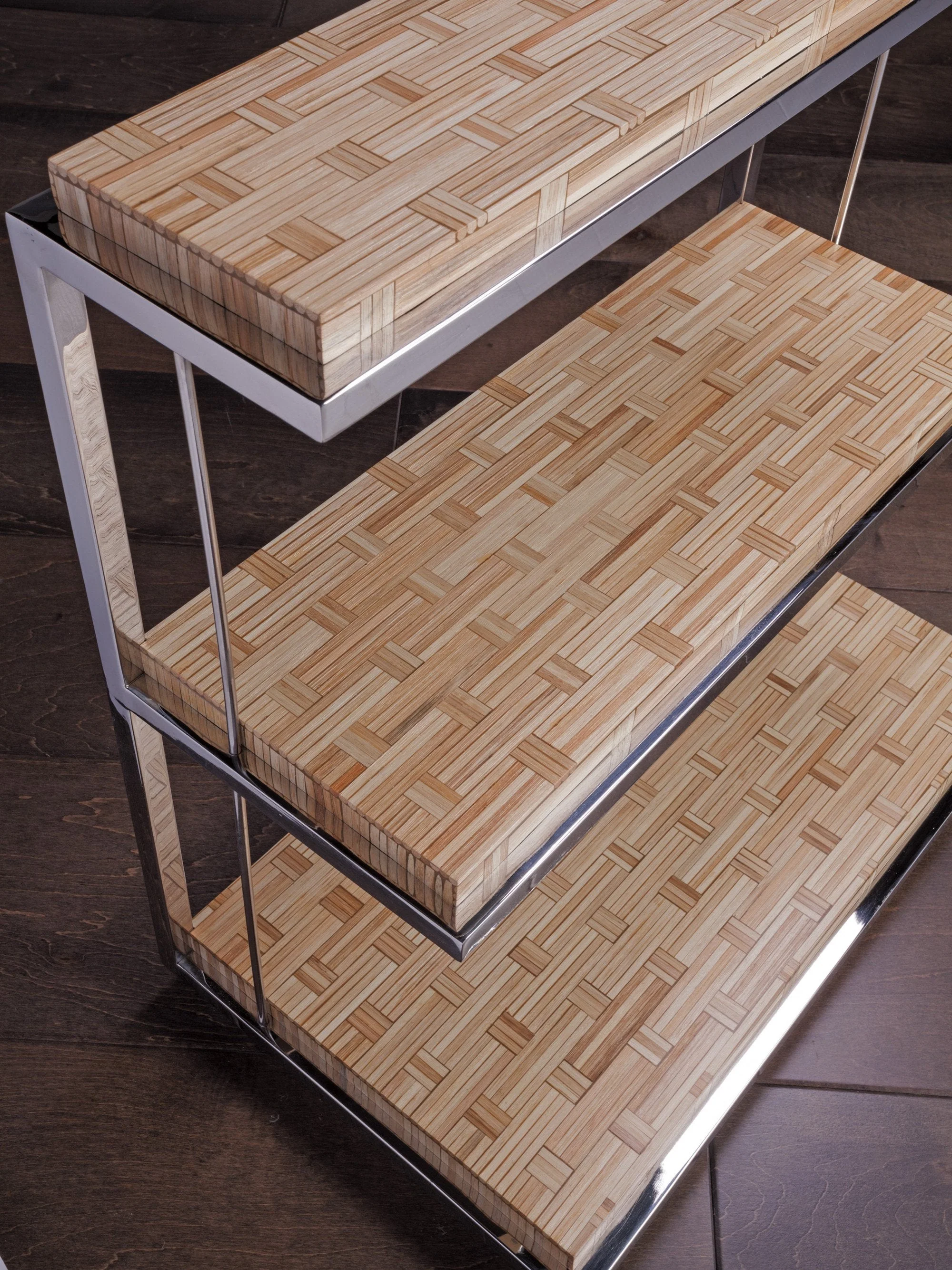Artistica Home Thatch Three Tier Spot Table Clearance - Image 3