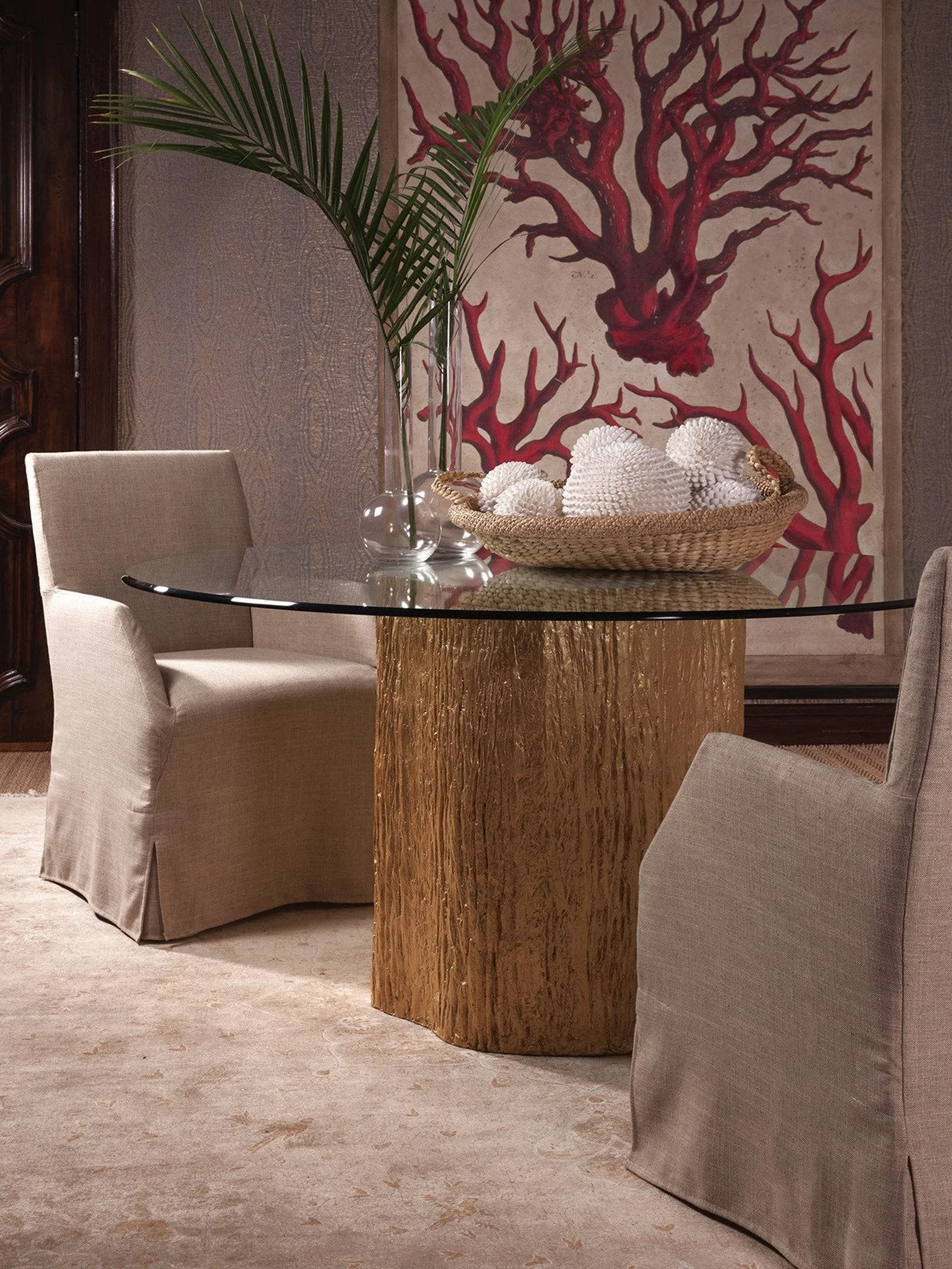 Artistica Home Trunk Segment Round Dining Table - Image 6