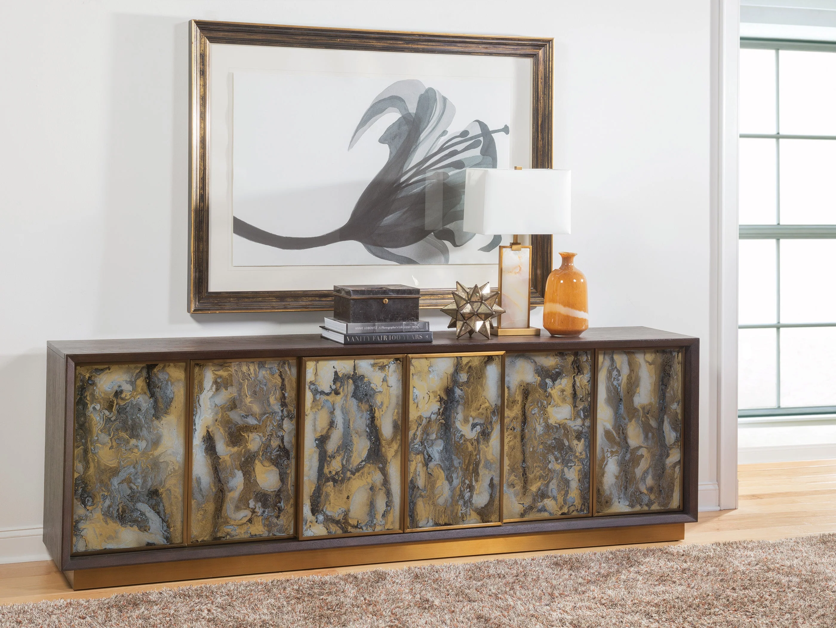 Artistica Home Verbatim Eglomise Long Media Console - Image 2