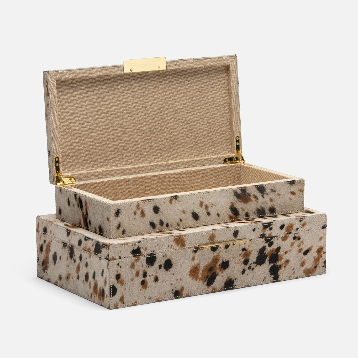 Atticus Hair-on-Hide Box - Set of 2 - Image 4