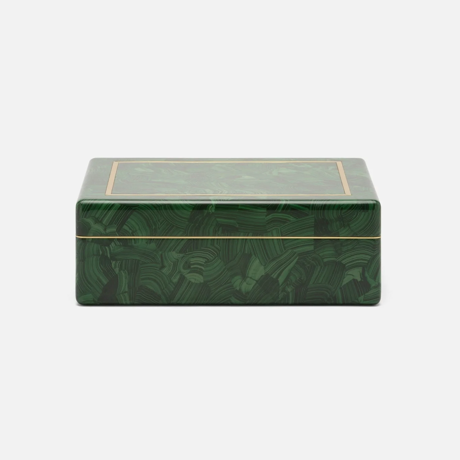 Austen Faux Malachite Box