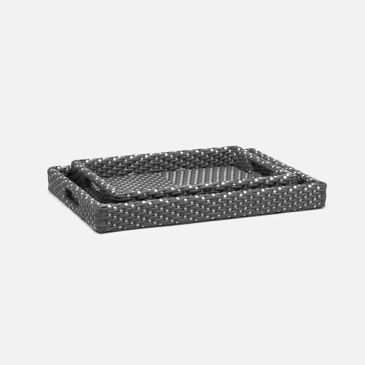 Avanna Faux Wicker Tray - Set of 2 - Image 10