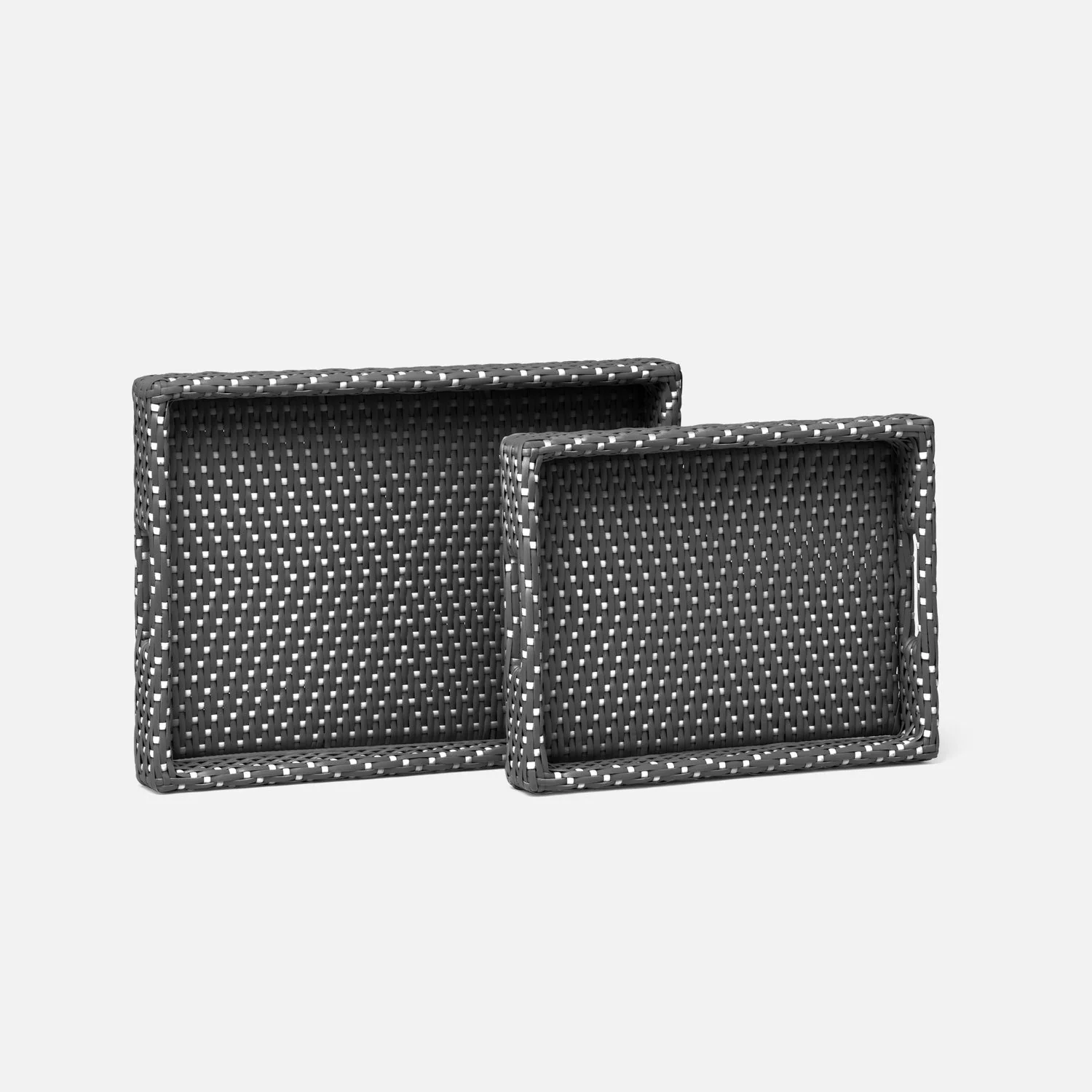 Avanna Faux Wicker Tray - Set of 2 - Image 12