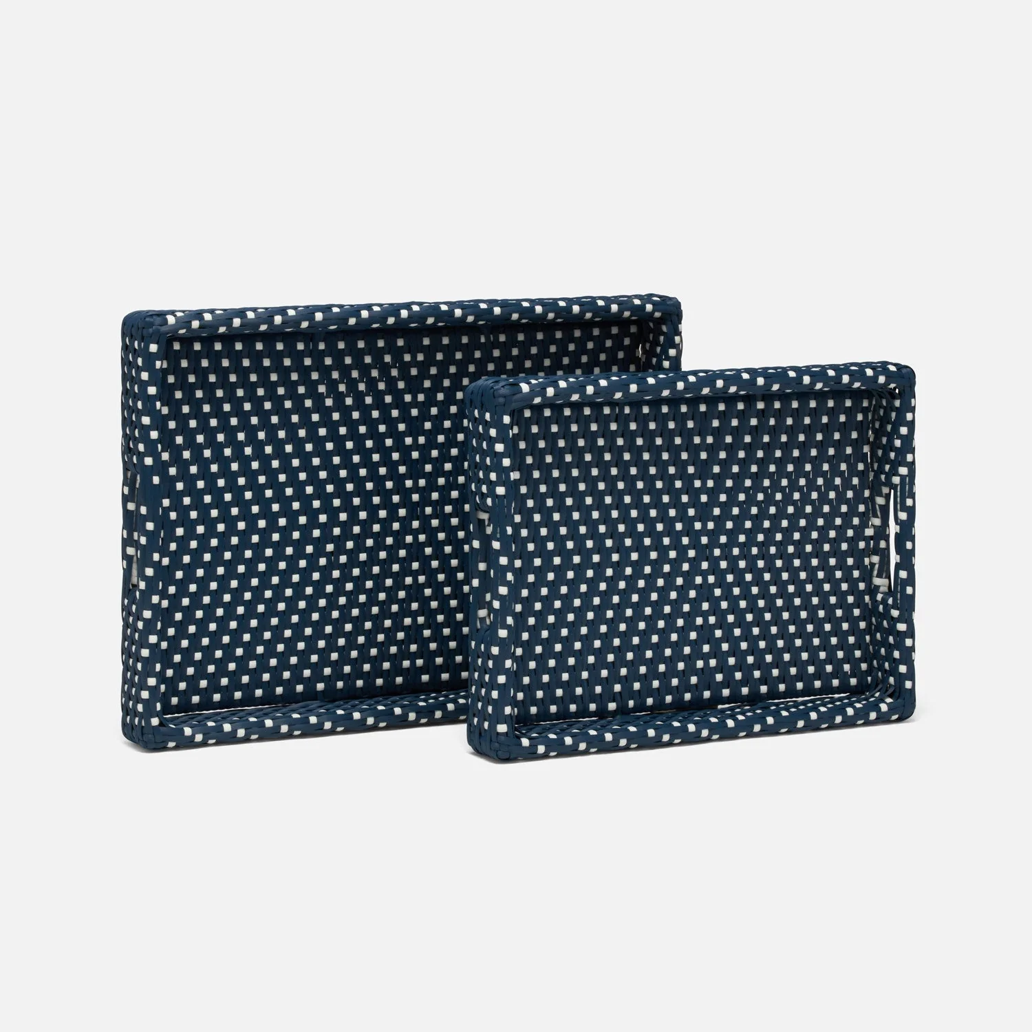 Avanna Faux Wicker Tray - Set of 2 - Image 3