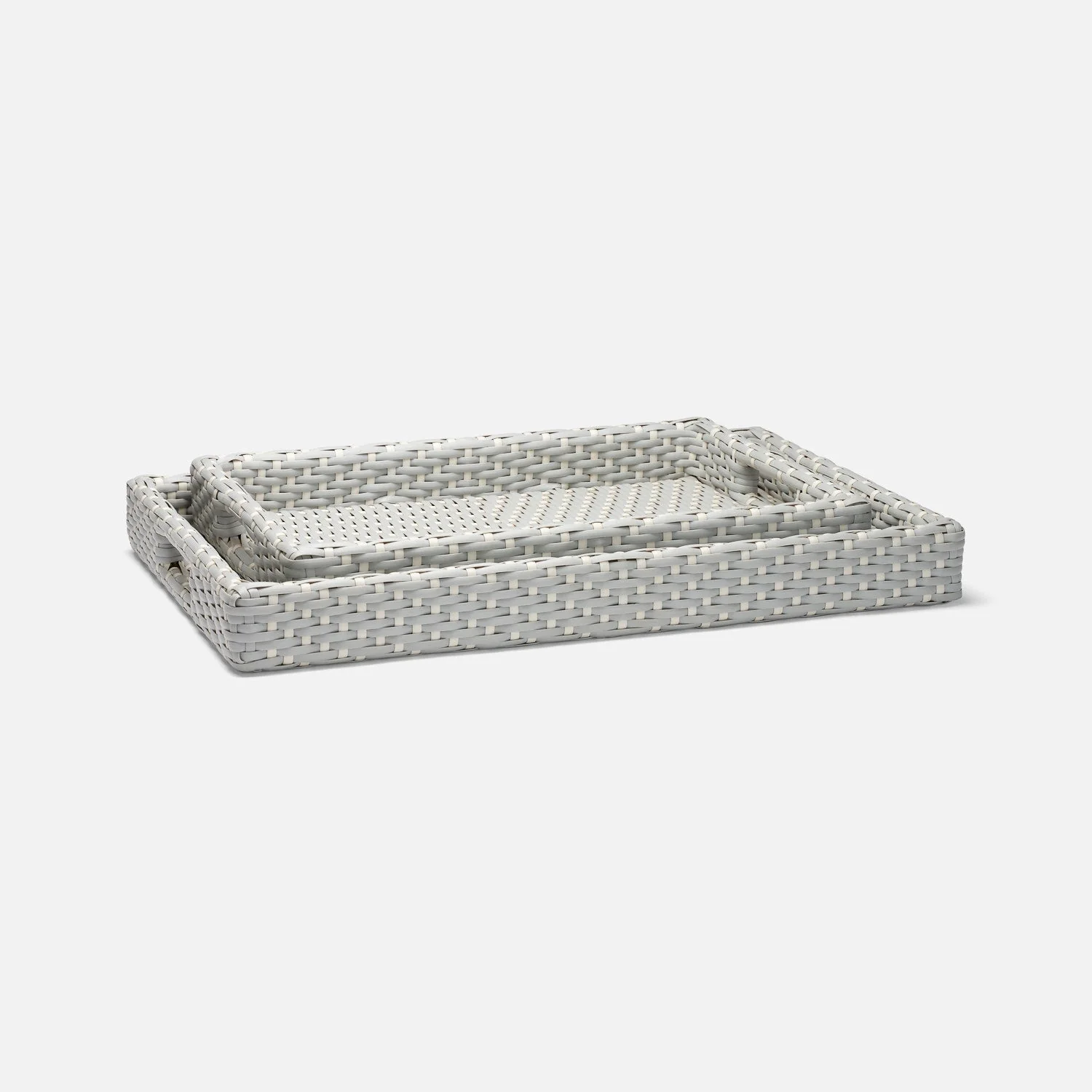 Avanna Faux Wicker Tray - Set of 2 - Image 6