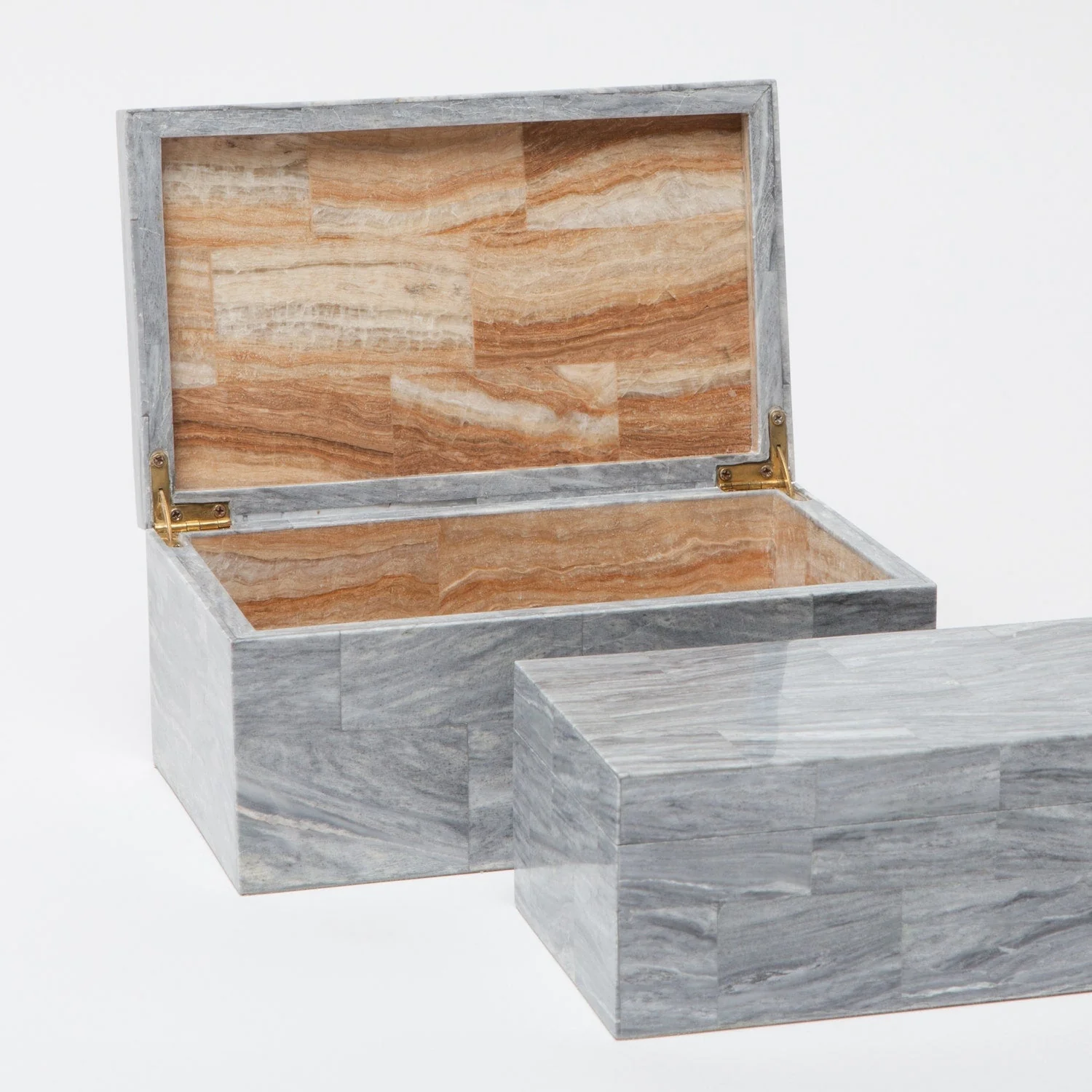 Bacall Stone Box - Set of 2 - Image 5