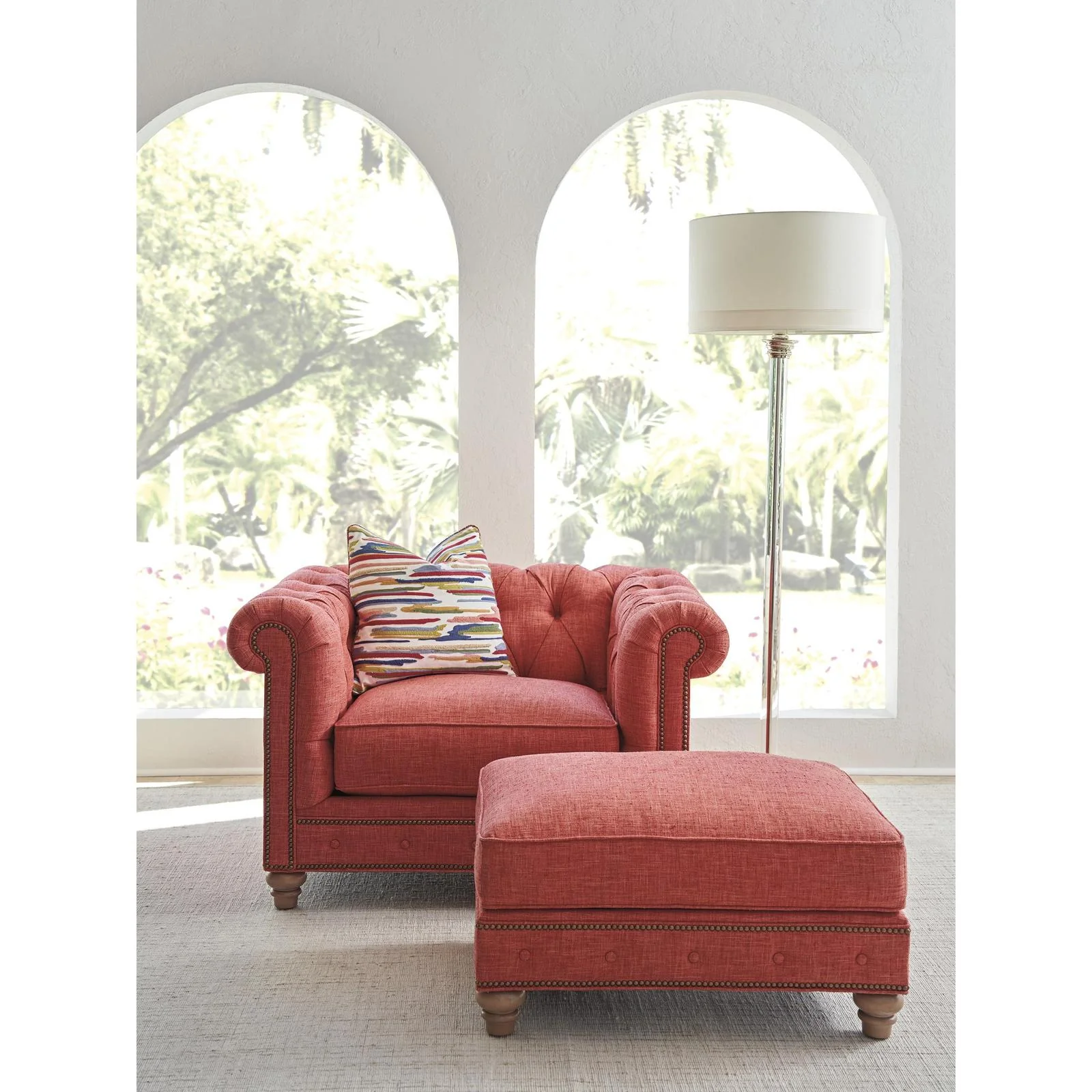 Barclay Butera Barclay Butera Upholstery Carmen Ottoman - Image 2
