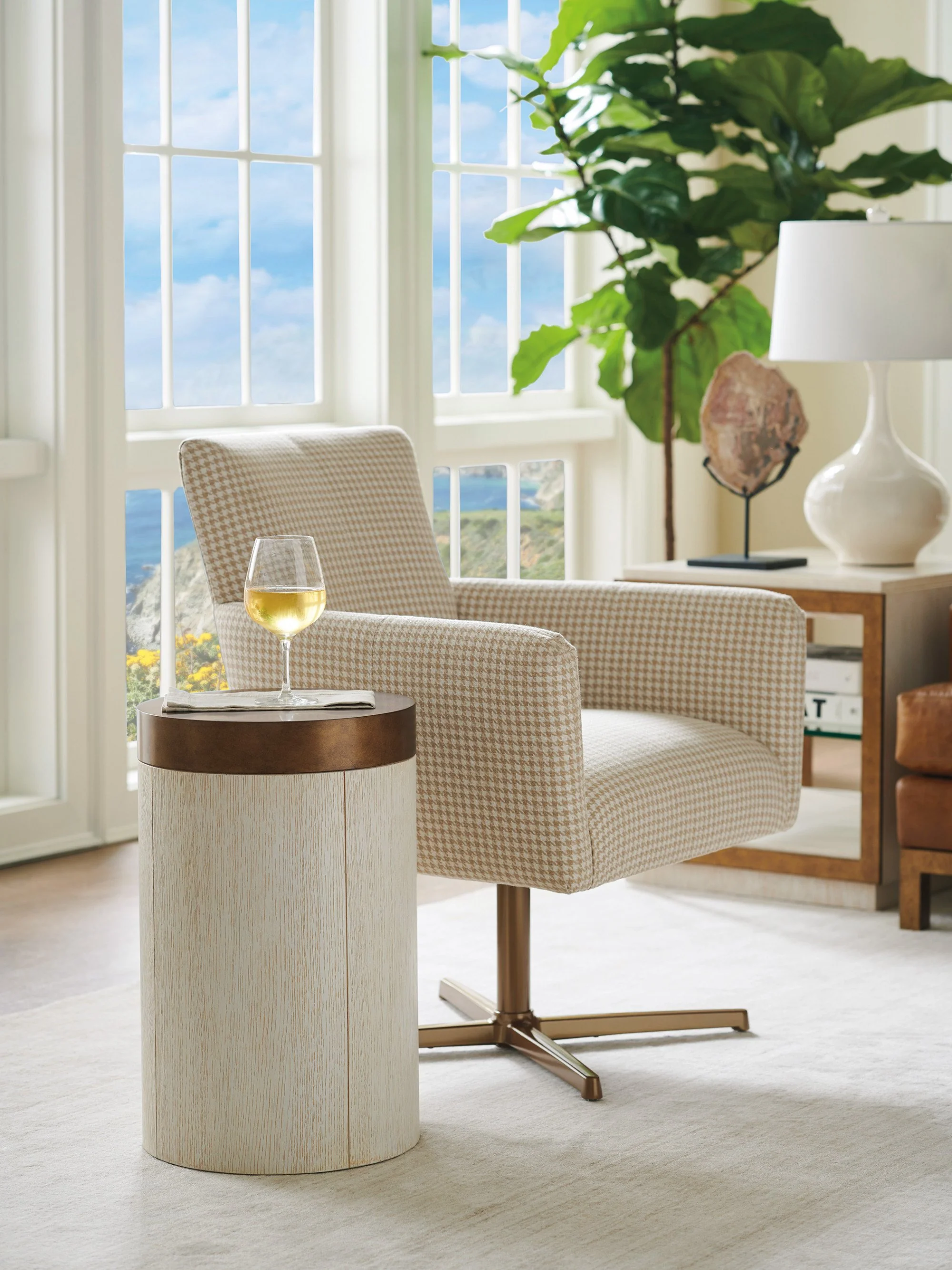 Barclay Butera Carmel Crest Round End Table - Image 2