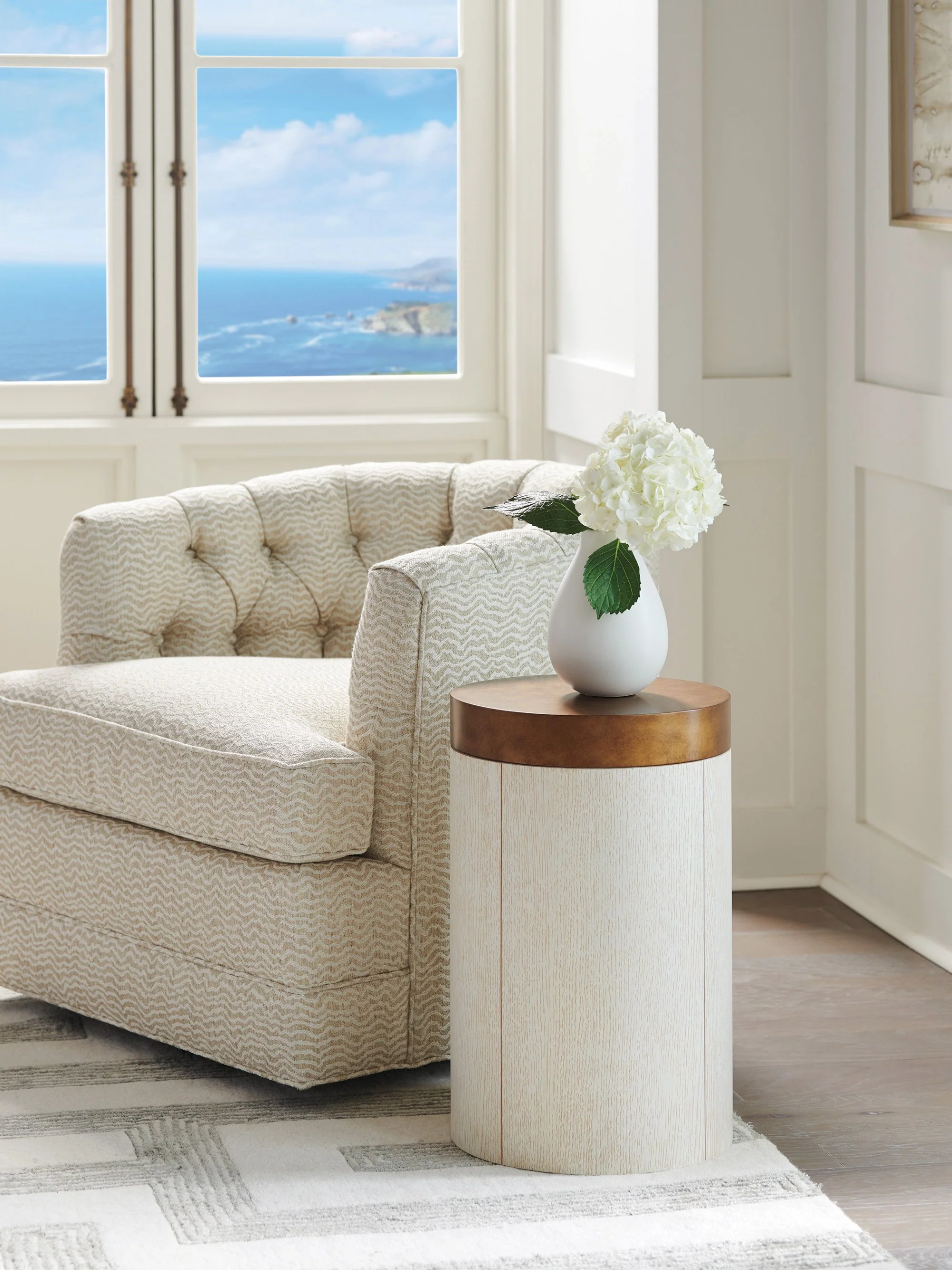 Barclay Butera Carmel Crest Round End Table - Image 3