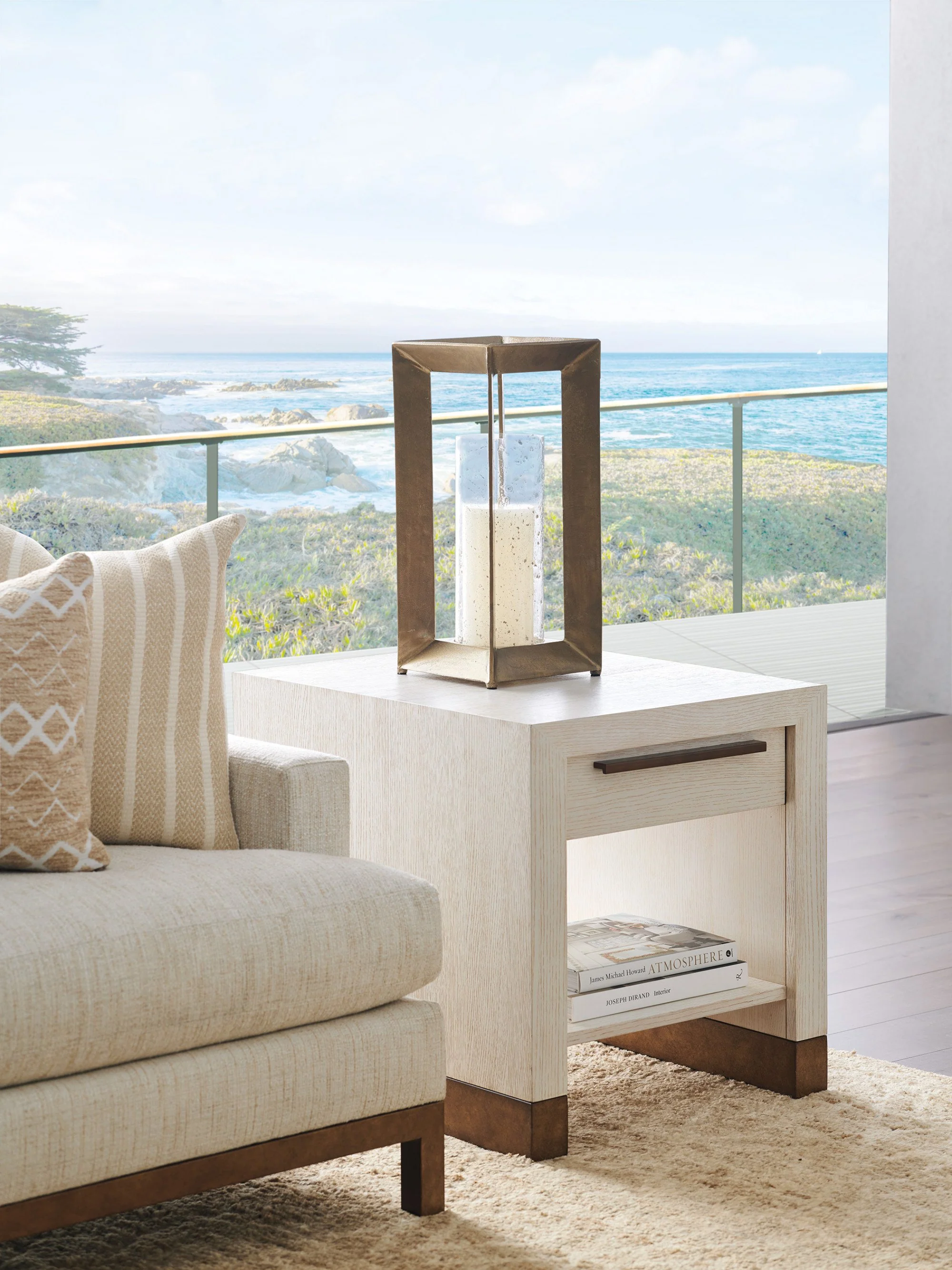 Barclay Butera Carmel Huckleberry Drawer End Table - Image 2