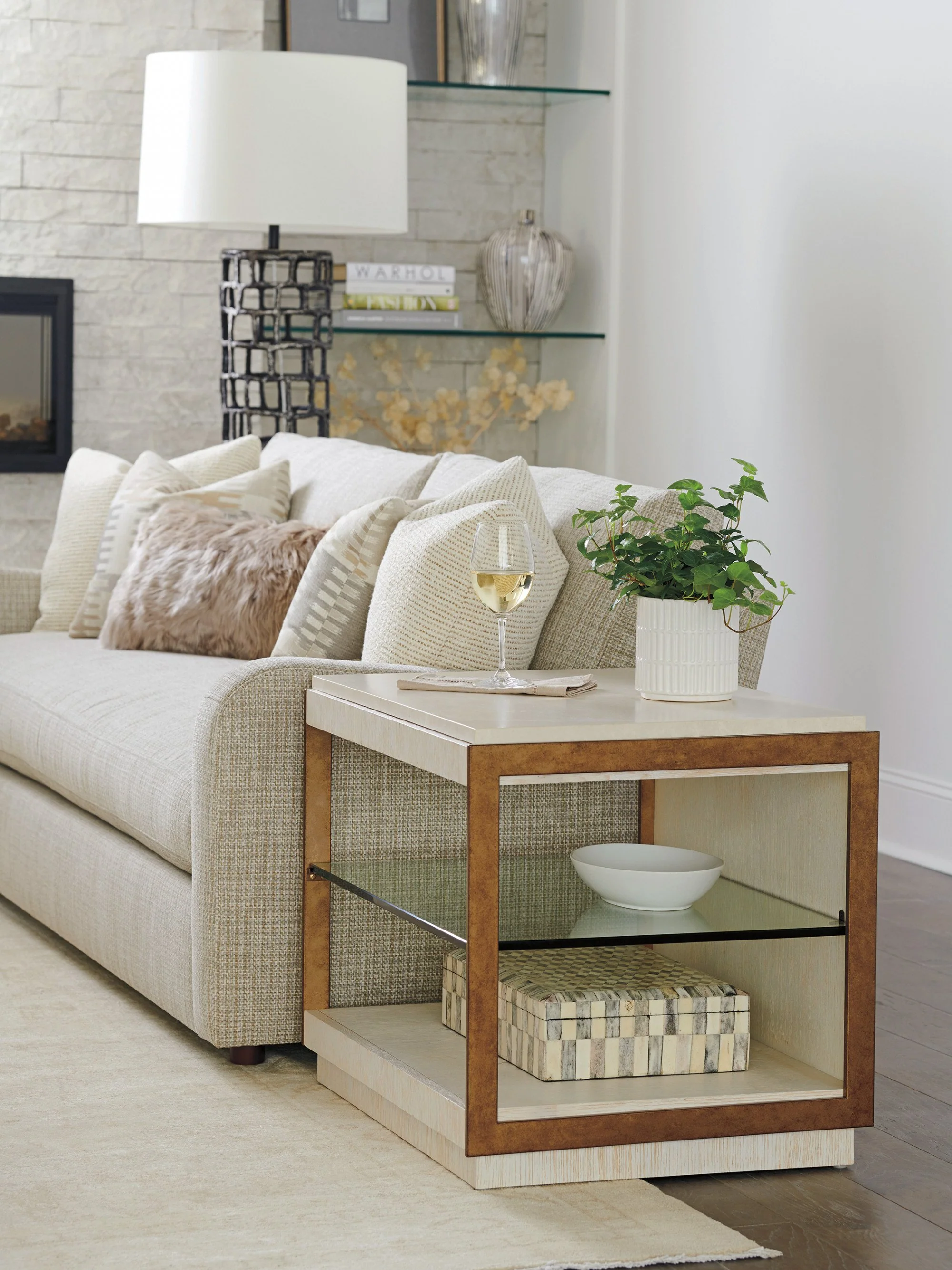Barclay Butera Carmel Point Lobos Rectangular End Table - Image 2