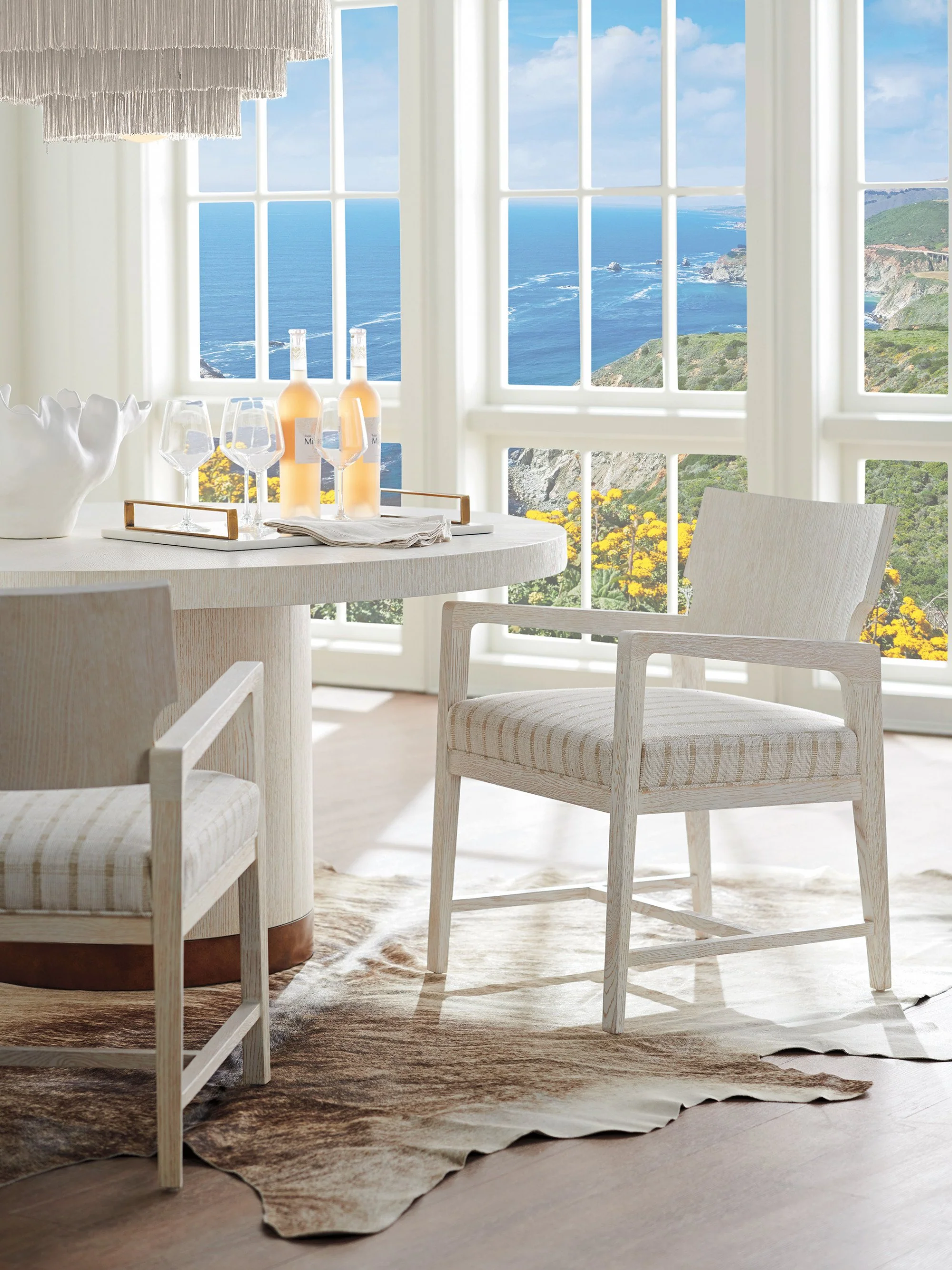 Barclay Butera Carmel Ridgewood Arm Chair Customizable - Image 2