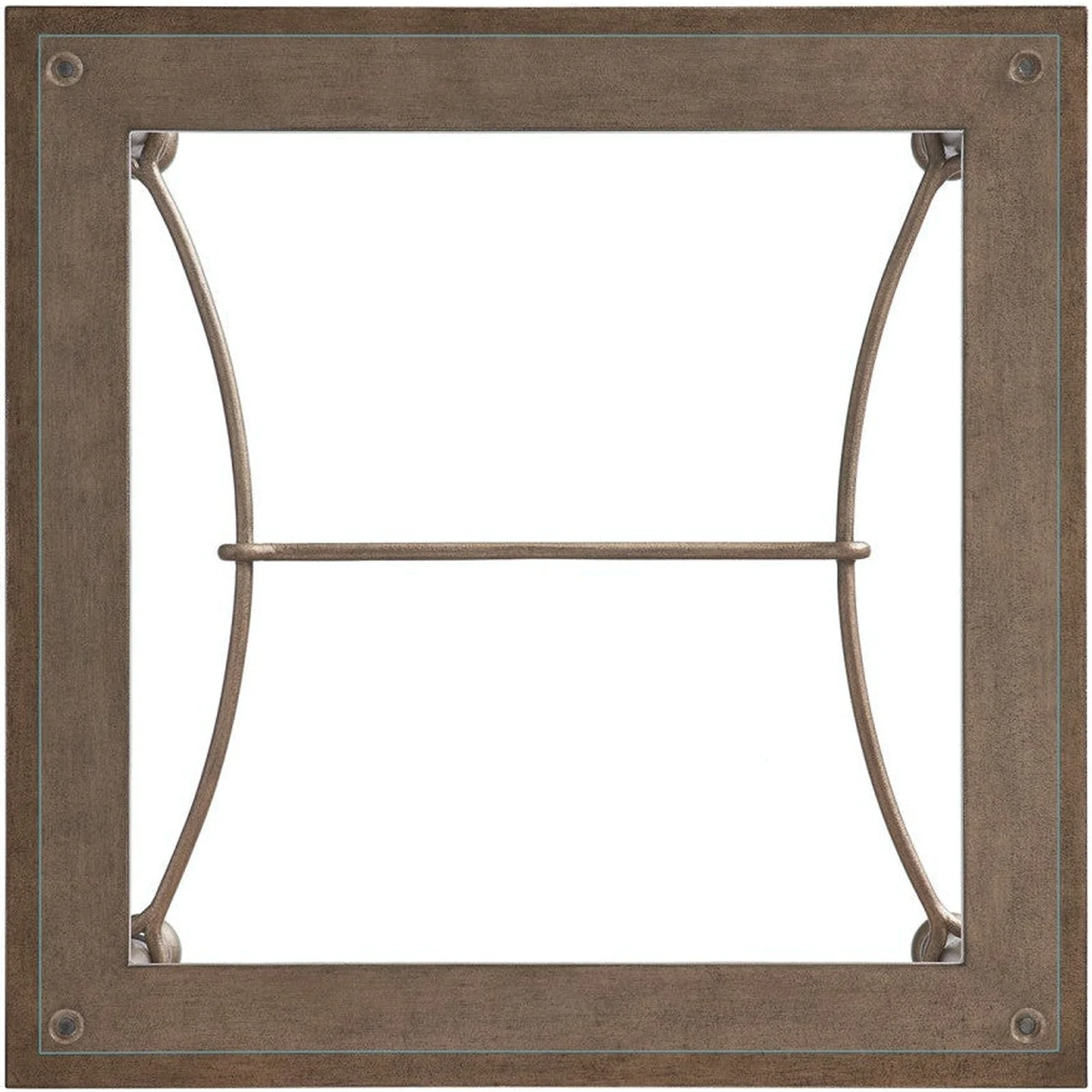 Barclay Butera Laguna Bluff Metal And Glass End Table - Image 4