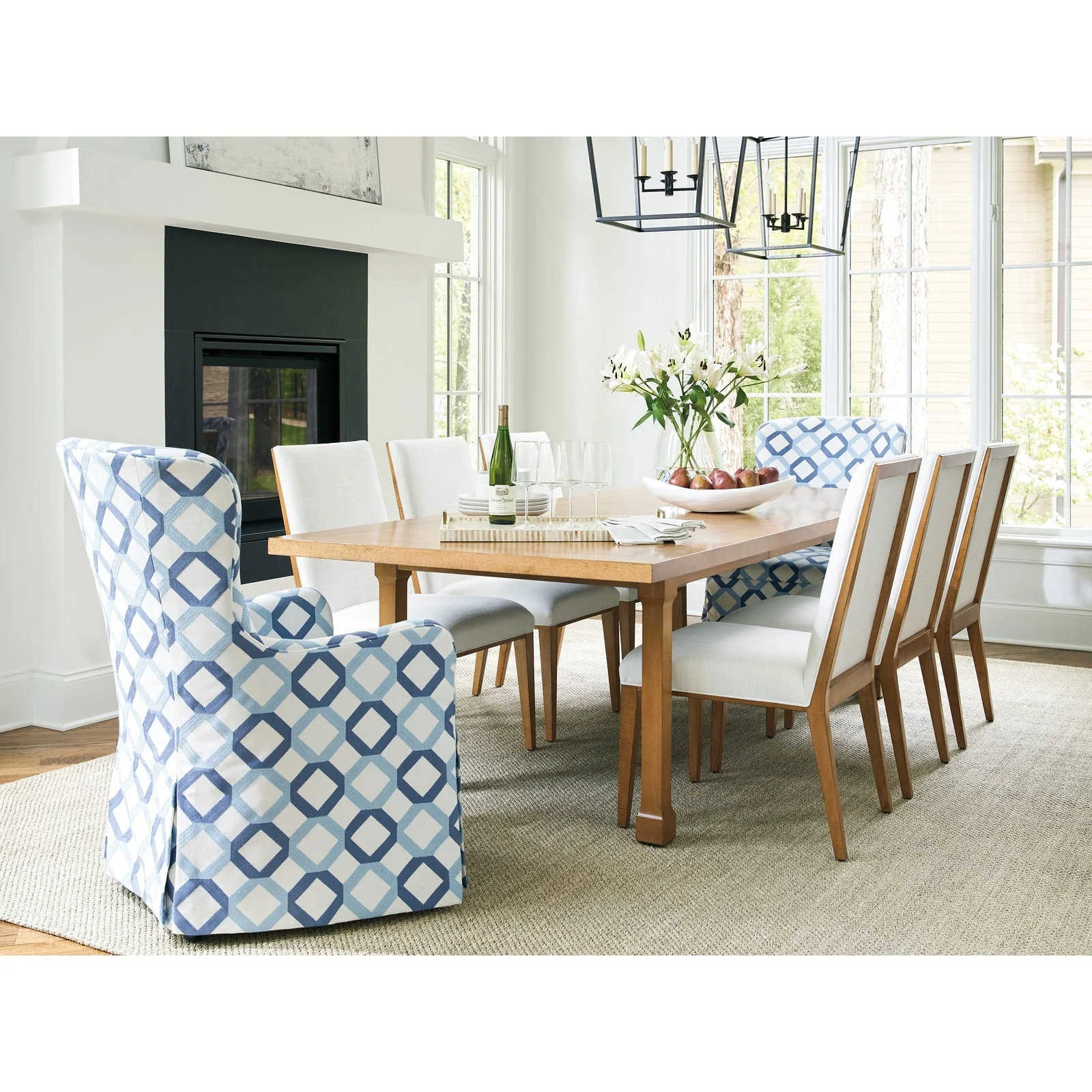 Barclay Butera Laguna Mosaic Upholstered Side Chair - Image 3