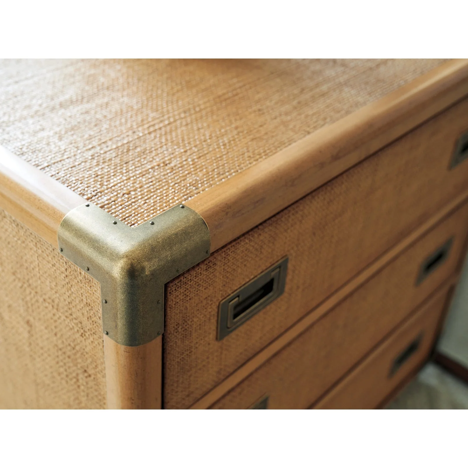 Barclay Butera Laguna Sapphire Woven Trunk End Table - Image 3