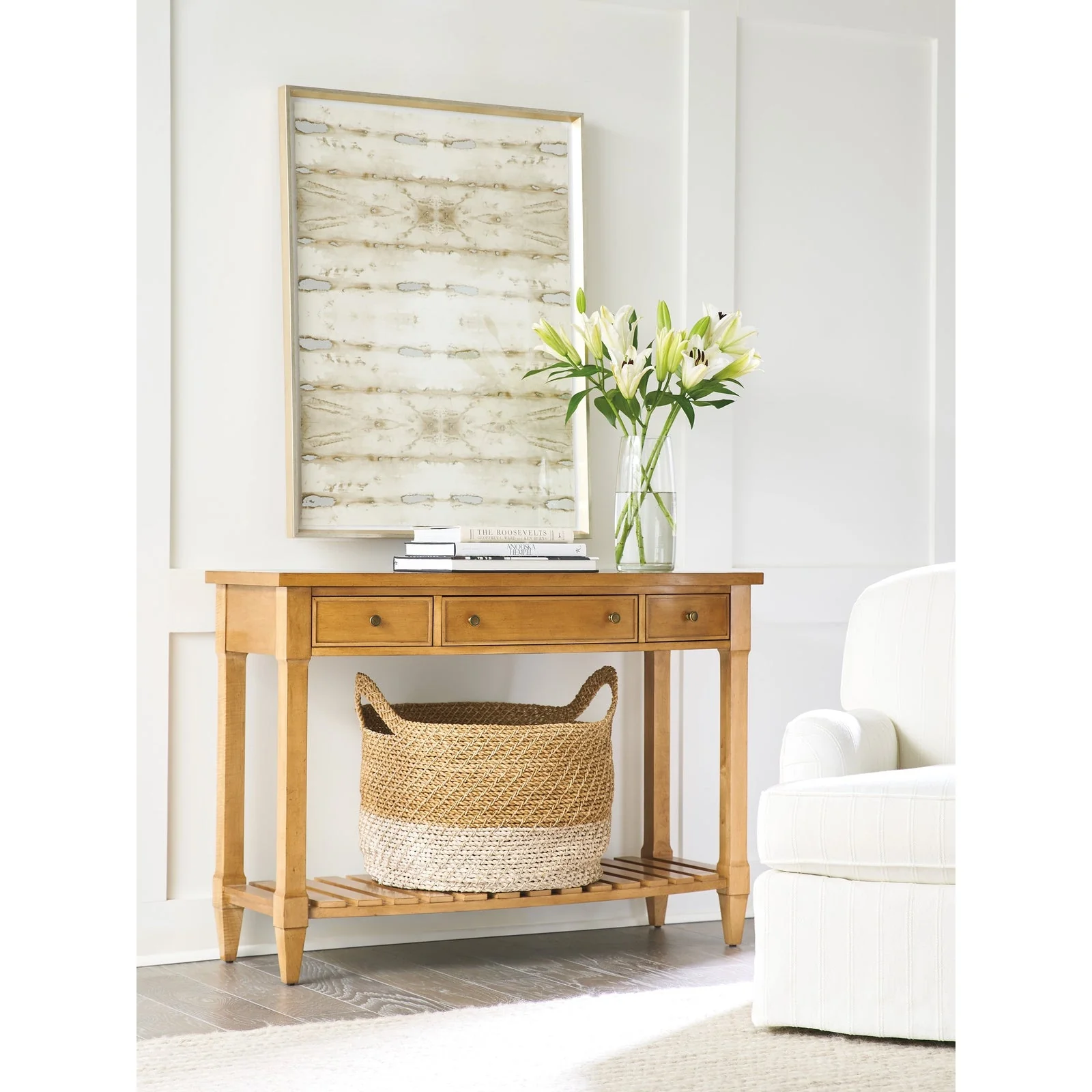 Barclay Butera Laguna Temple Bowfront Console Table - Image 2