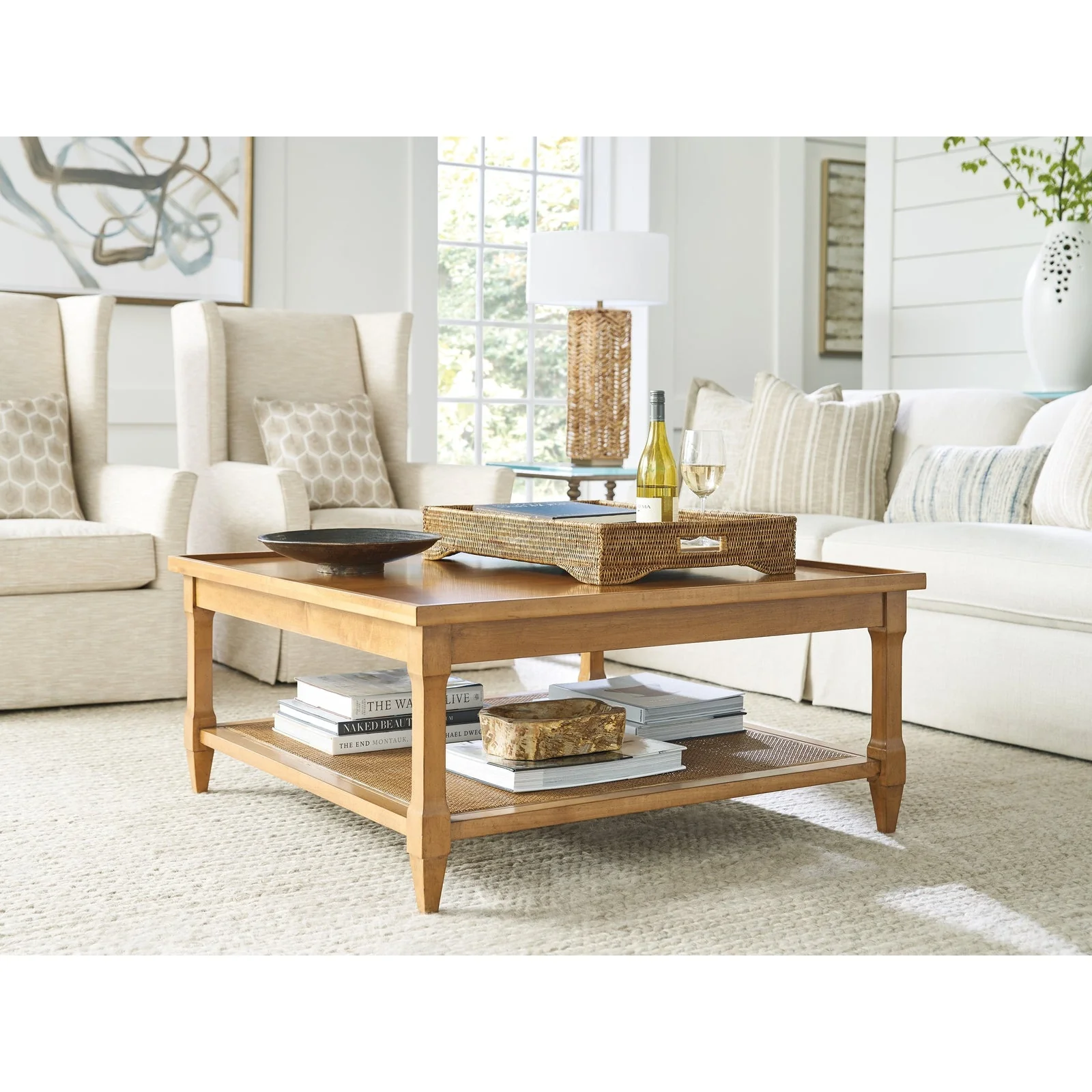 Barclay Butera Laguna Temple Square Cocktail Table - Image 2